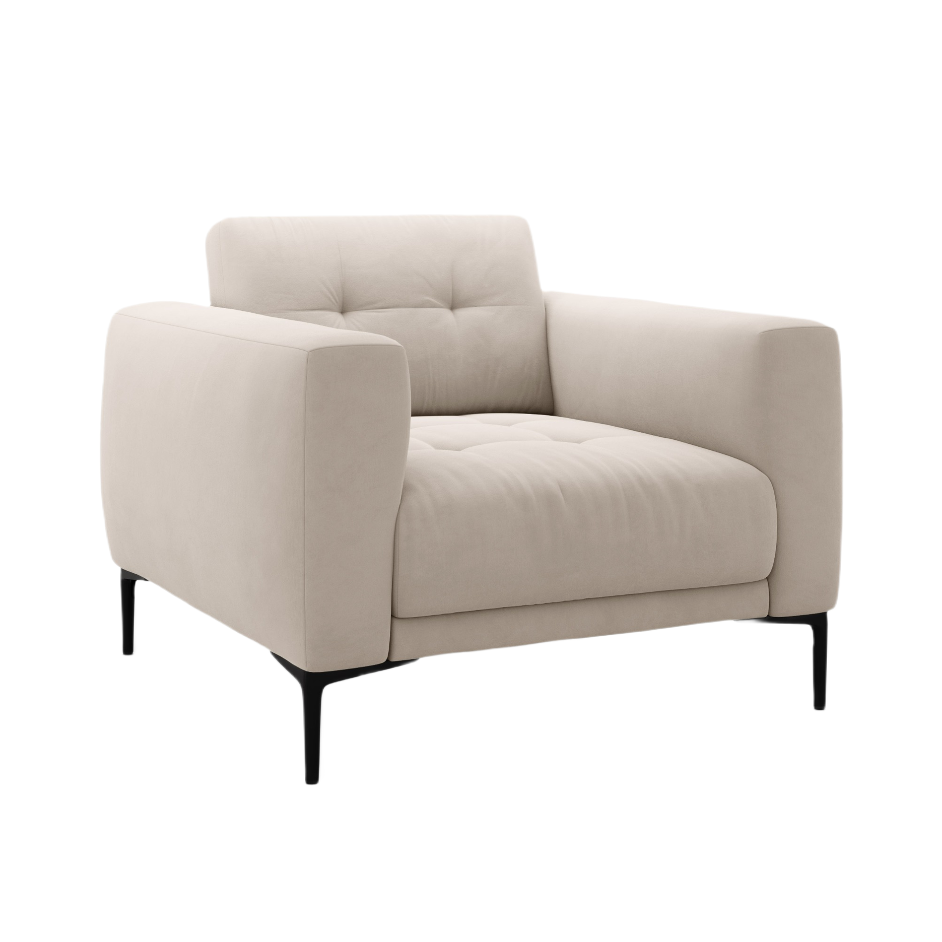 Samt Sessel BEMY beige