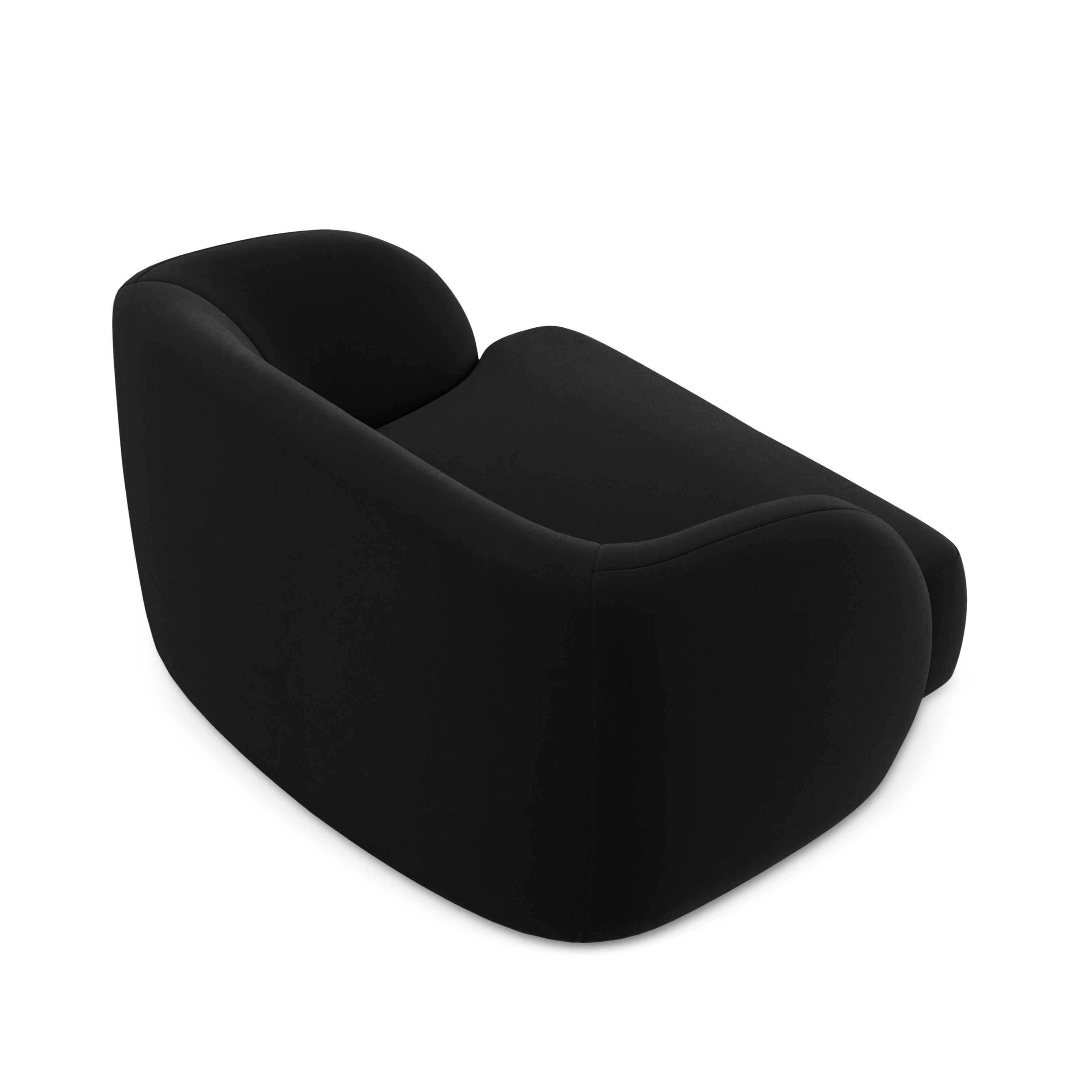 Fotel aksamitny MILEY czarny Micadoni    Eye on Design