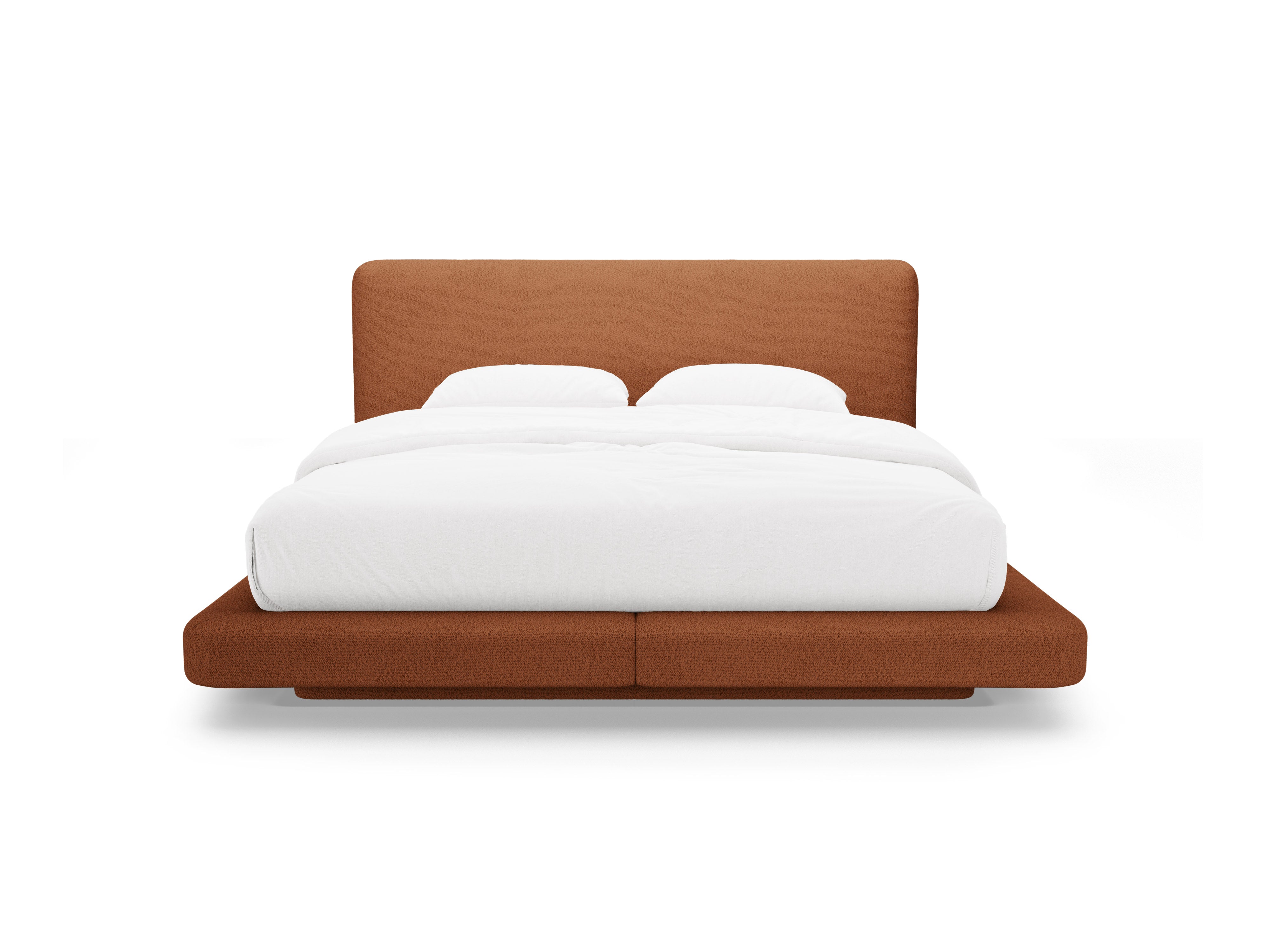 Bett LINEA Terrakotta Boucle