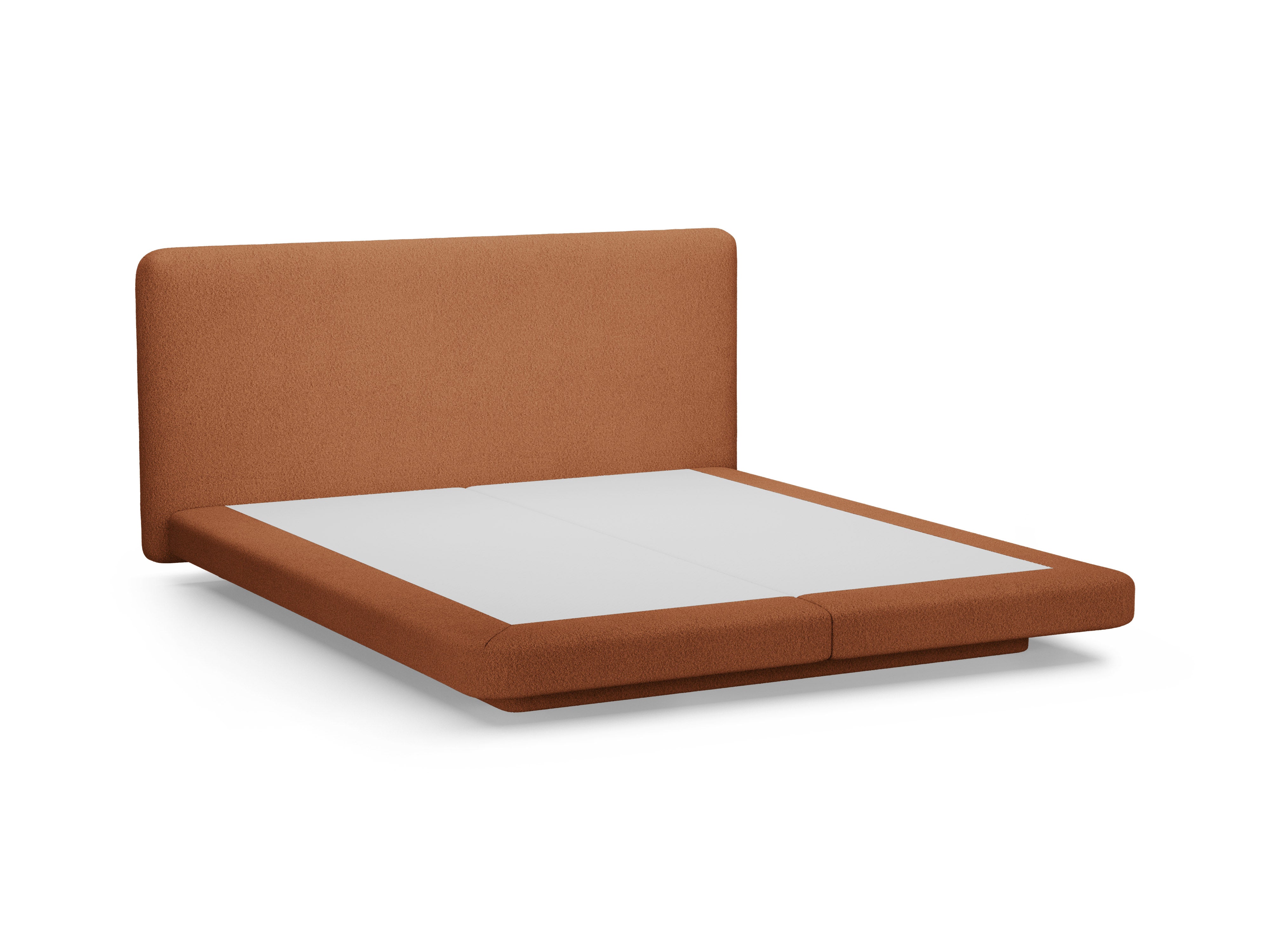 Bett LINEA Terrakotta Boucle
