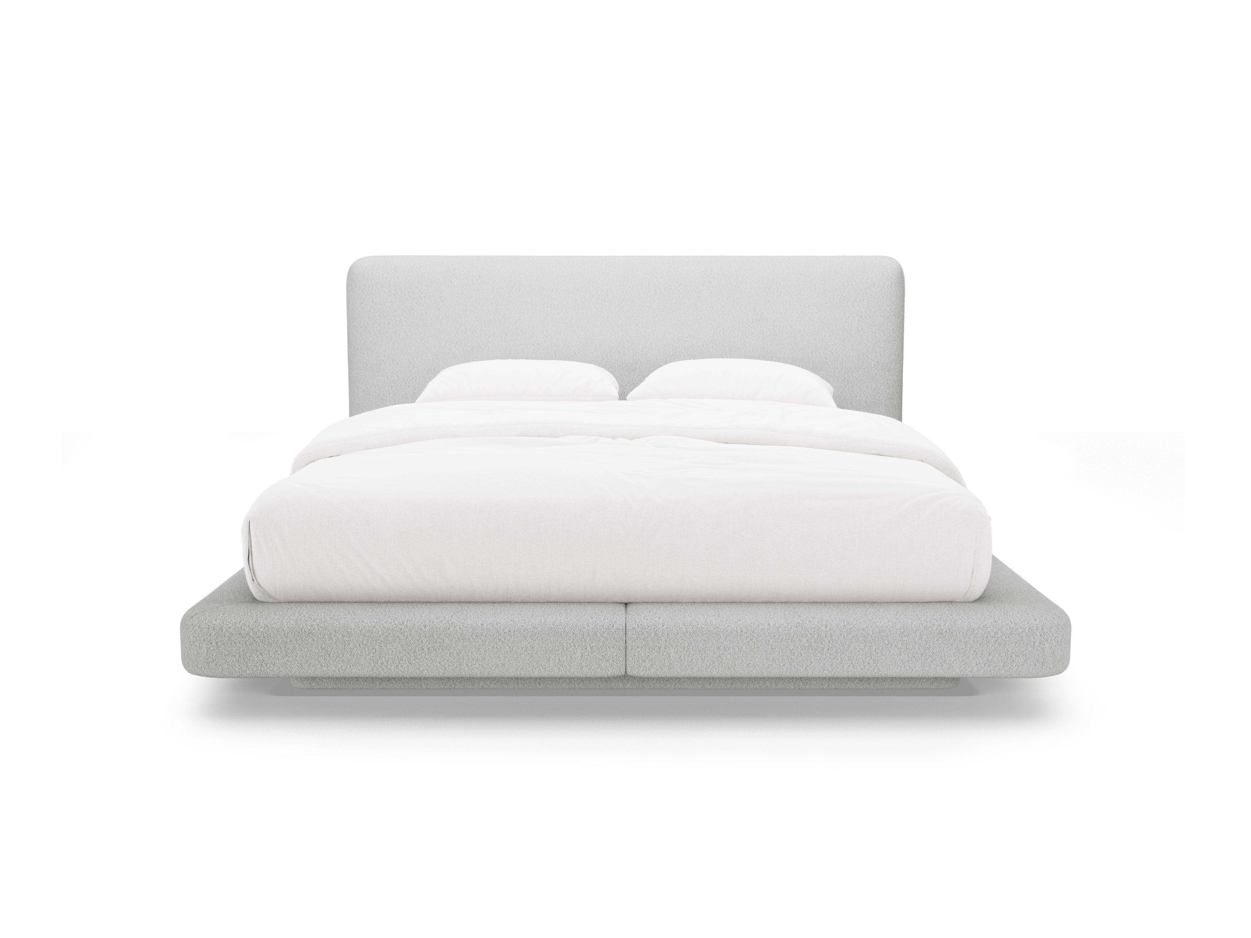 Bett LINEA hellgrau Boucle