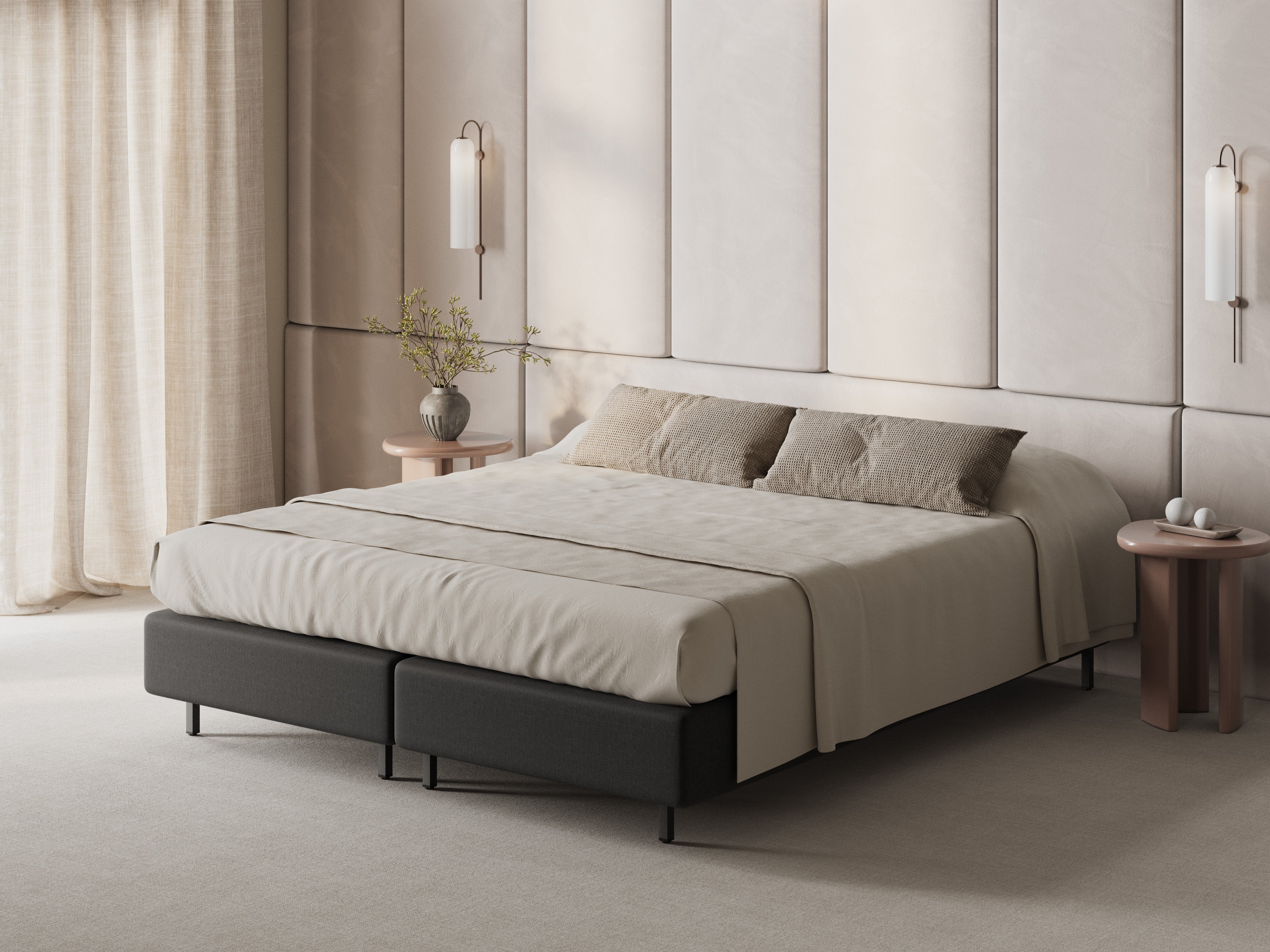 Bett WHALE schwarz
