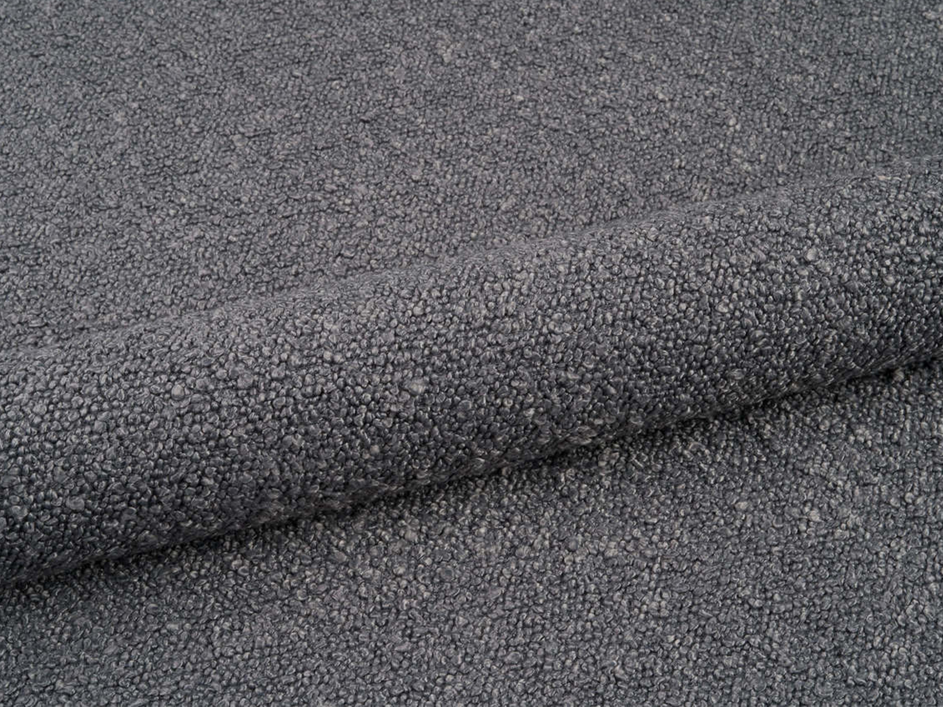 Bett AVELINE dunkelgrau Boucle