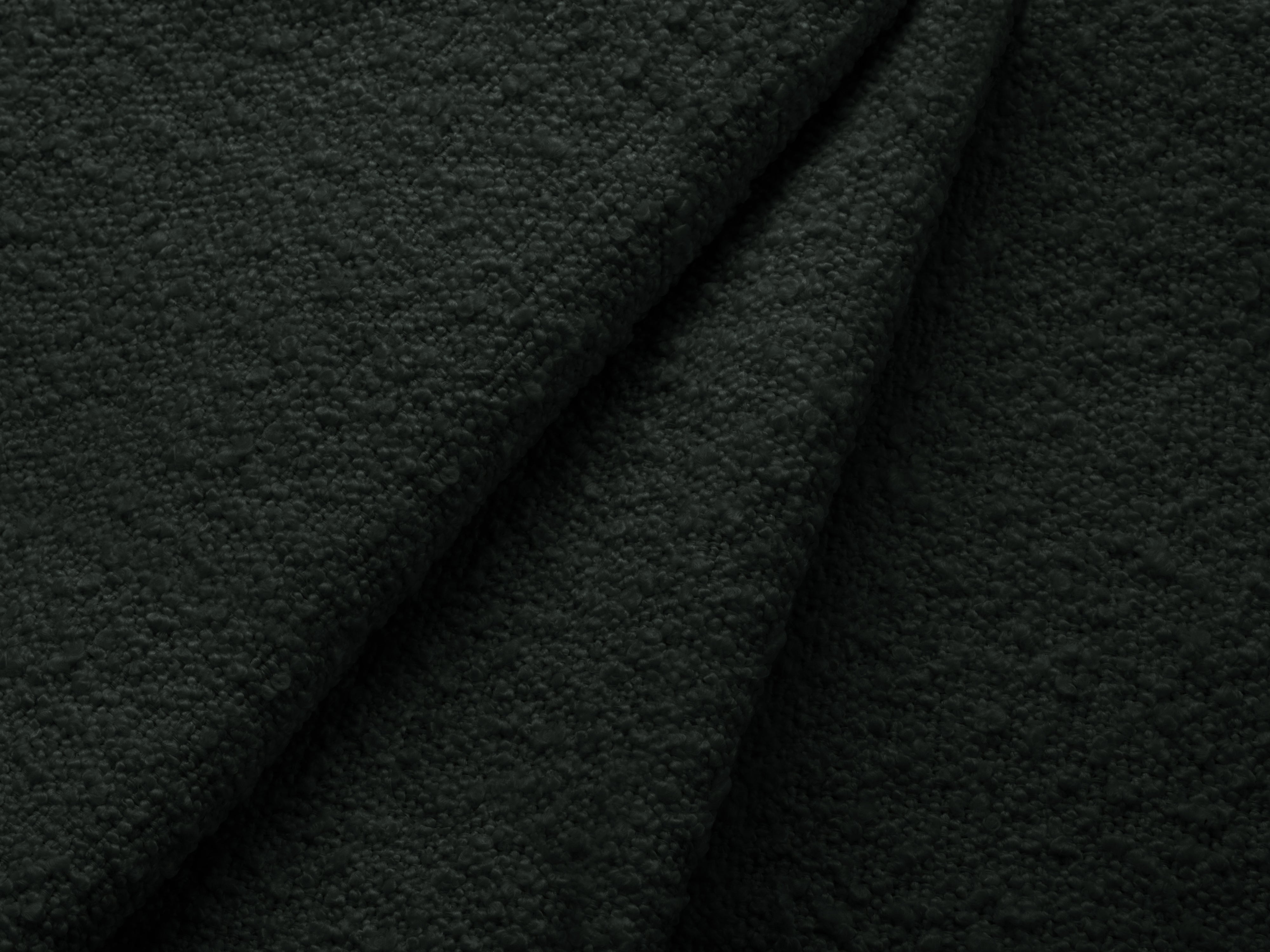 Bett mit Bettkasten LUPINE schwarzes Boucle