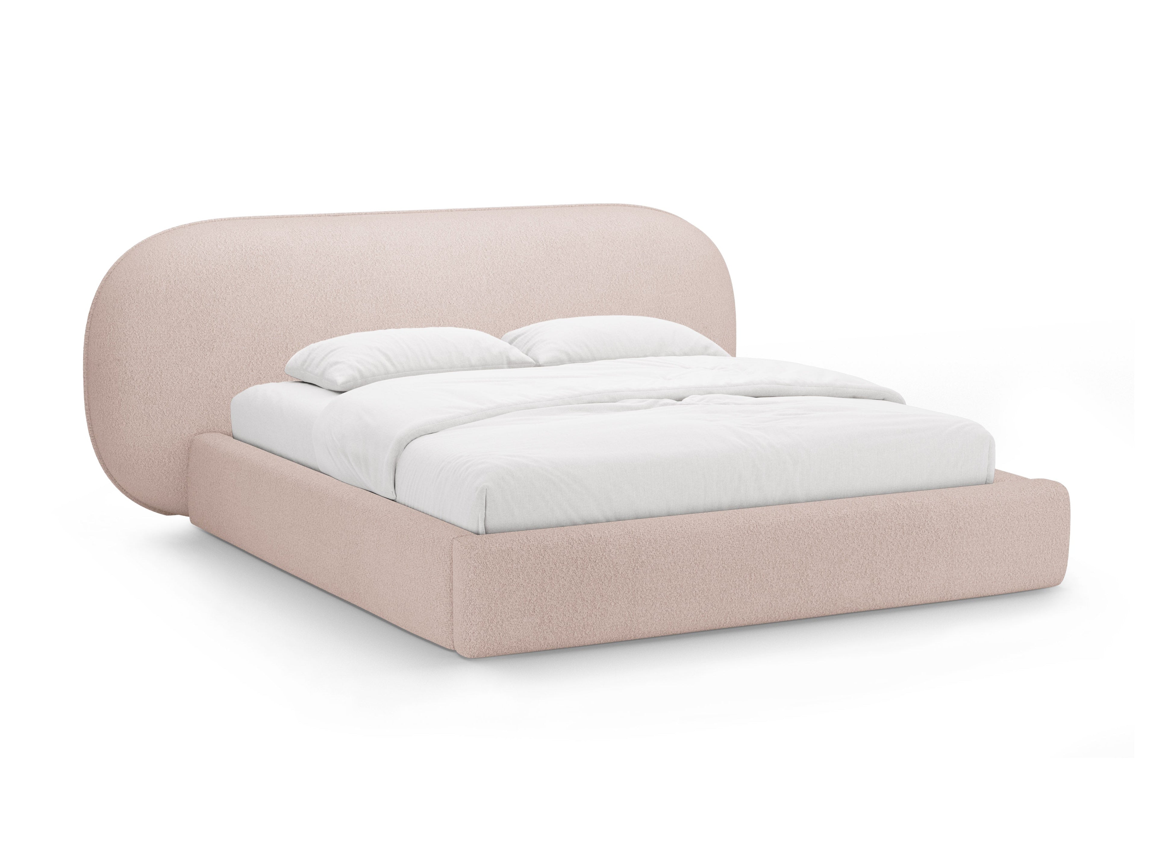 Bett OVALO rosa Boucle