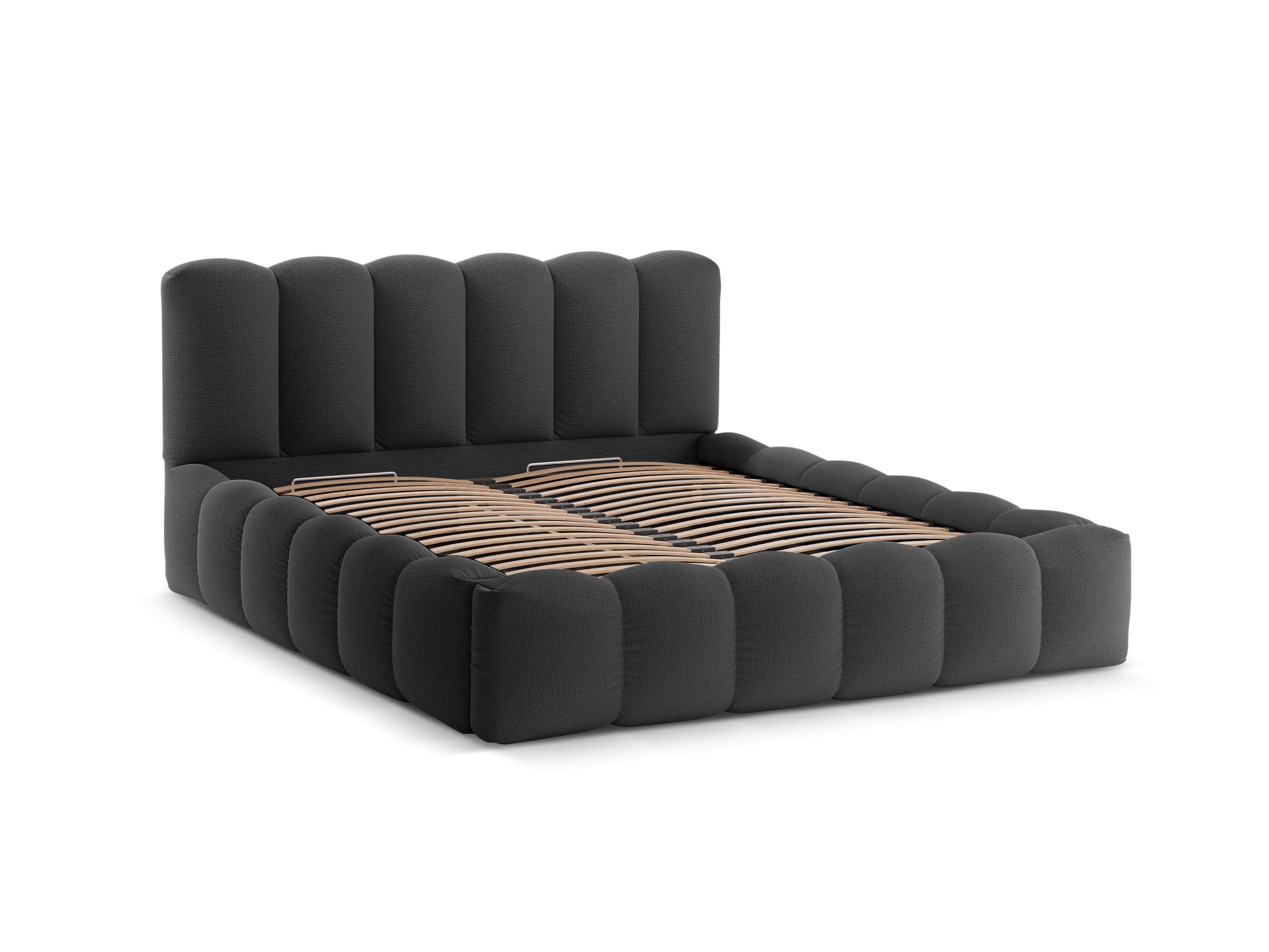 Bett mit Bettkasten LUPINE anthrazit