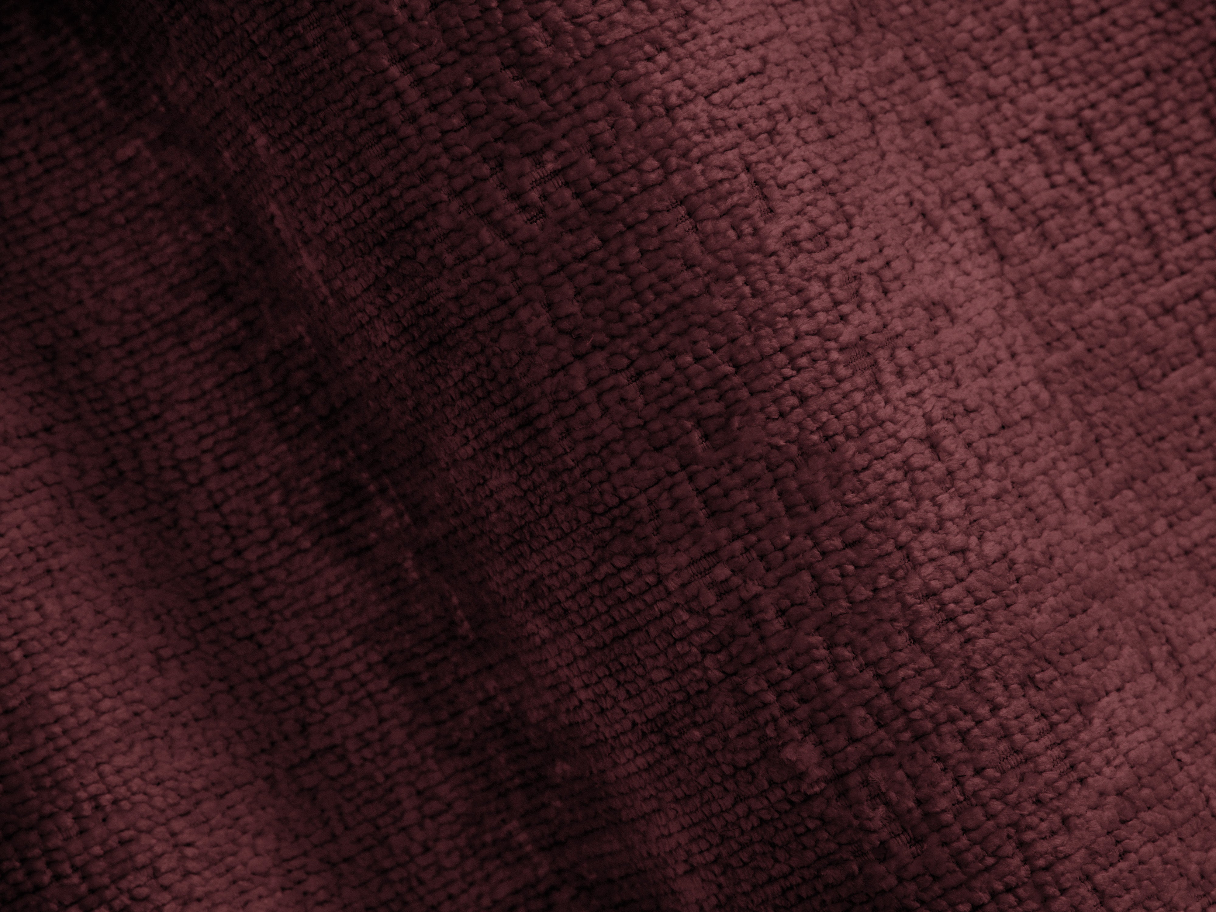 Bett mit Bettkasten LUPINE kirschrot Chenille