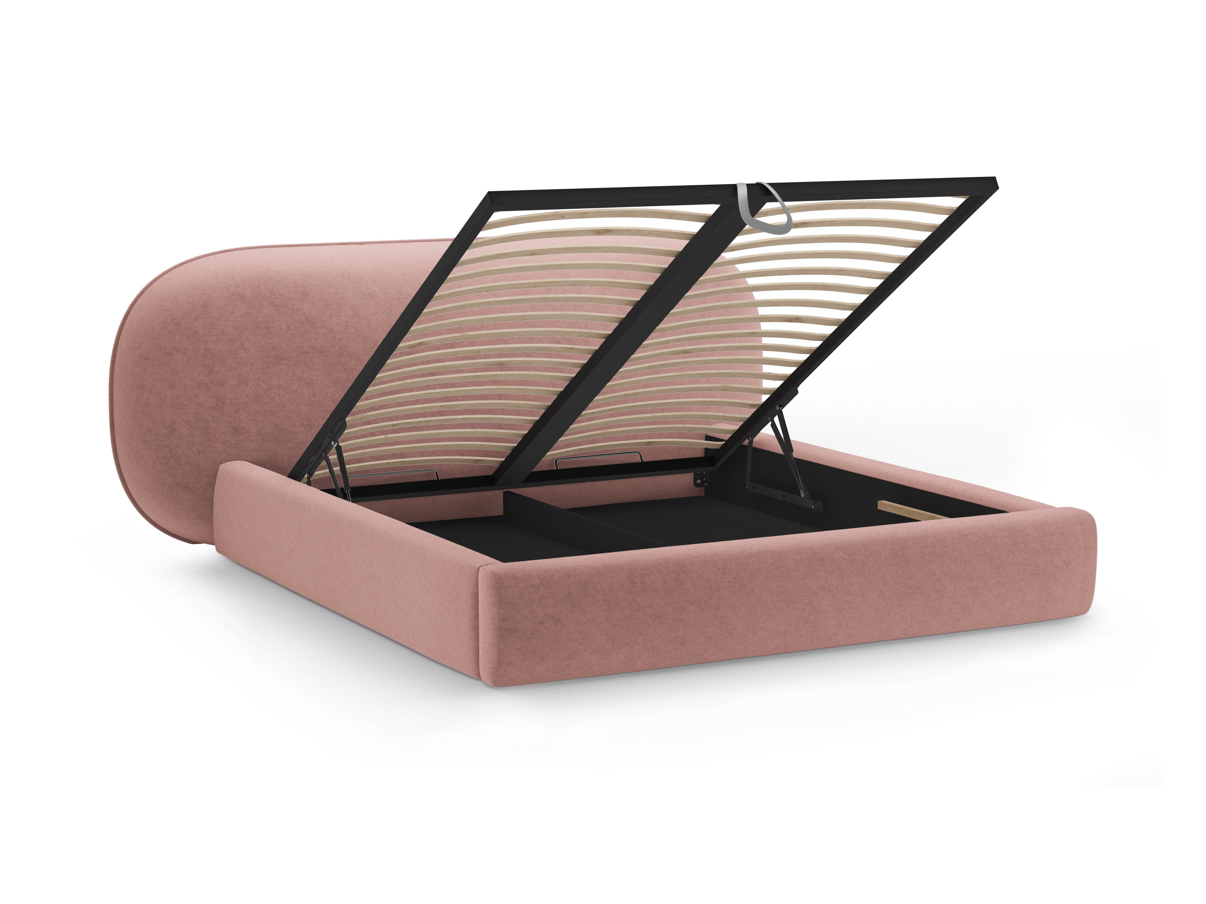Bett OVALO rosa Chenille