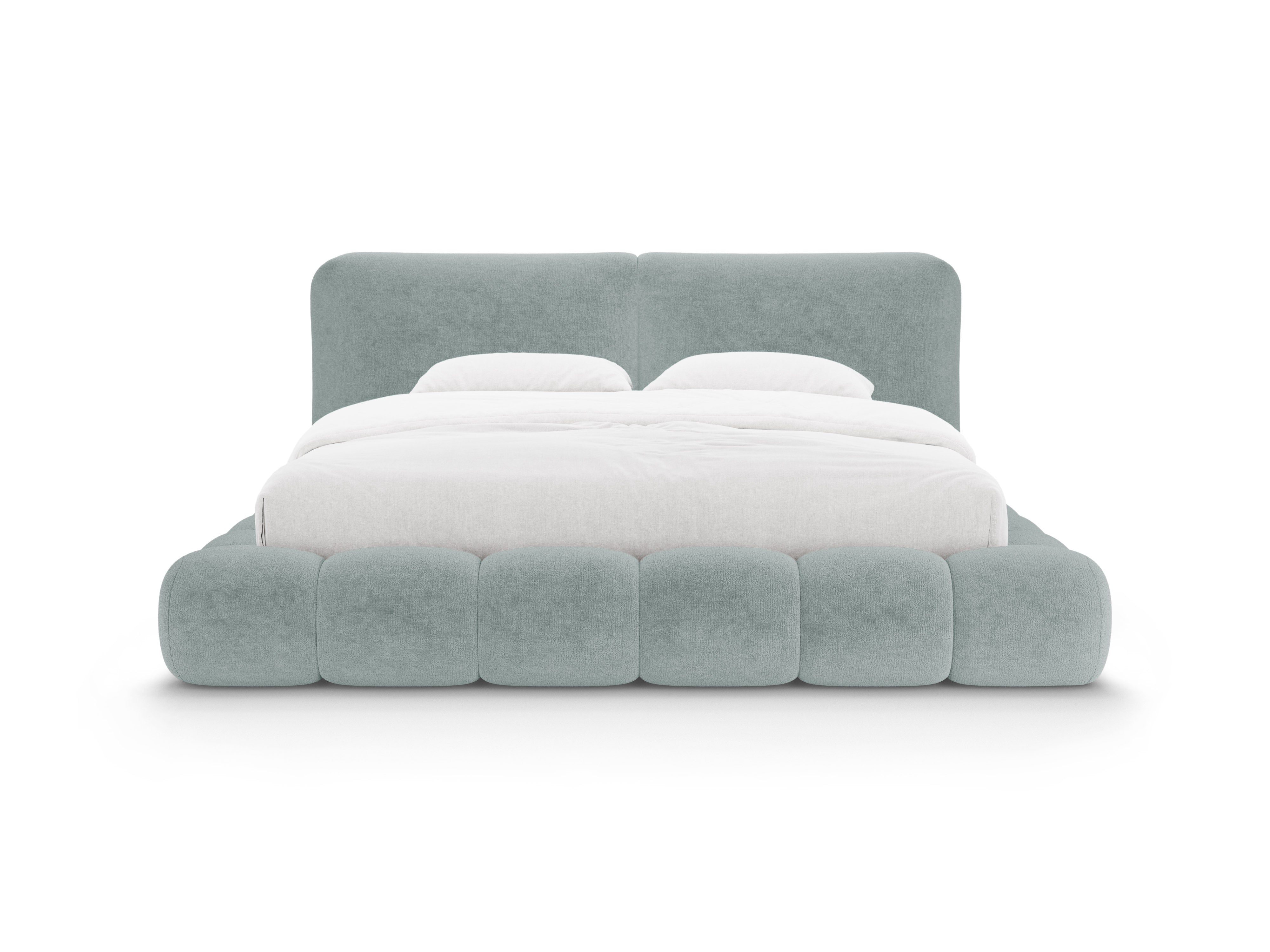 SOLANGE Bed Light Blue Chenille