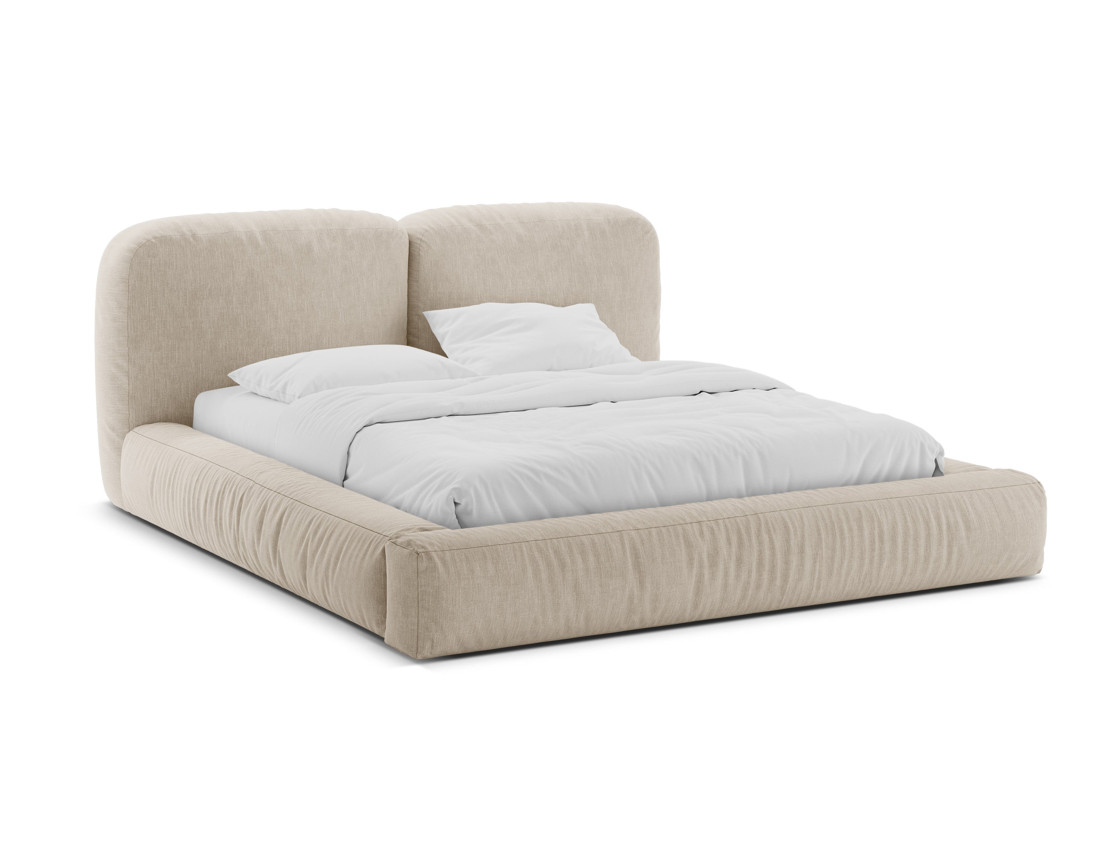 Bett MARTINA hellbeige