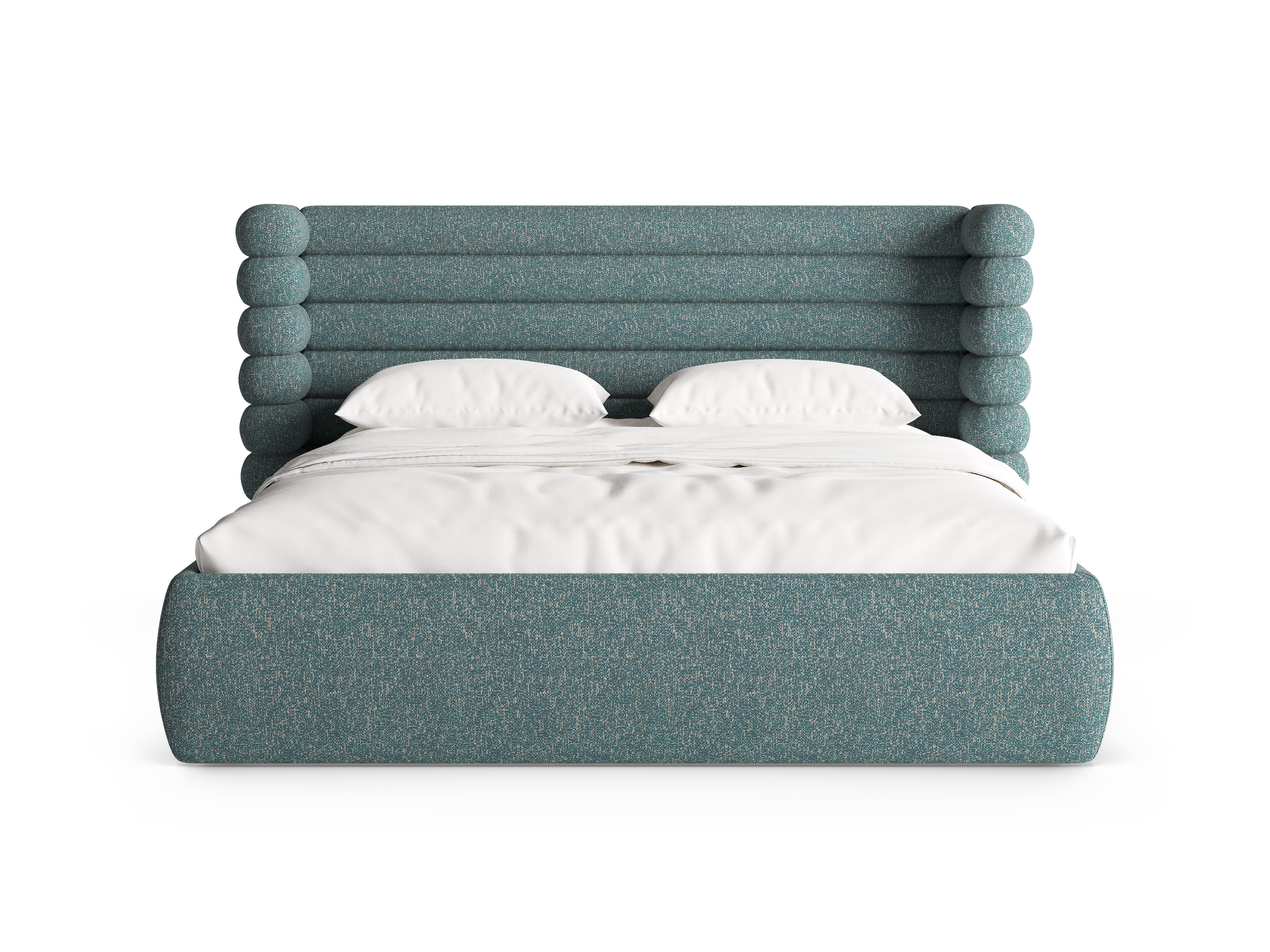 Bett MOUNT blauer Melange
