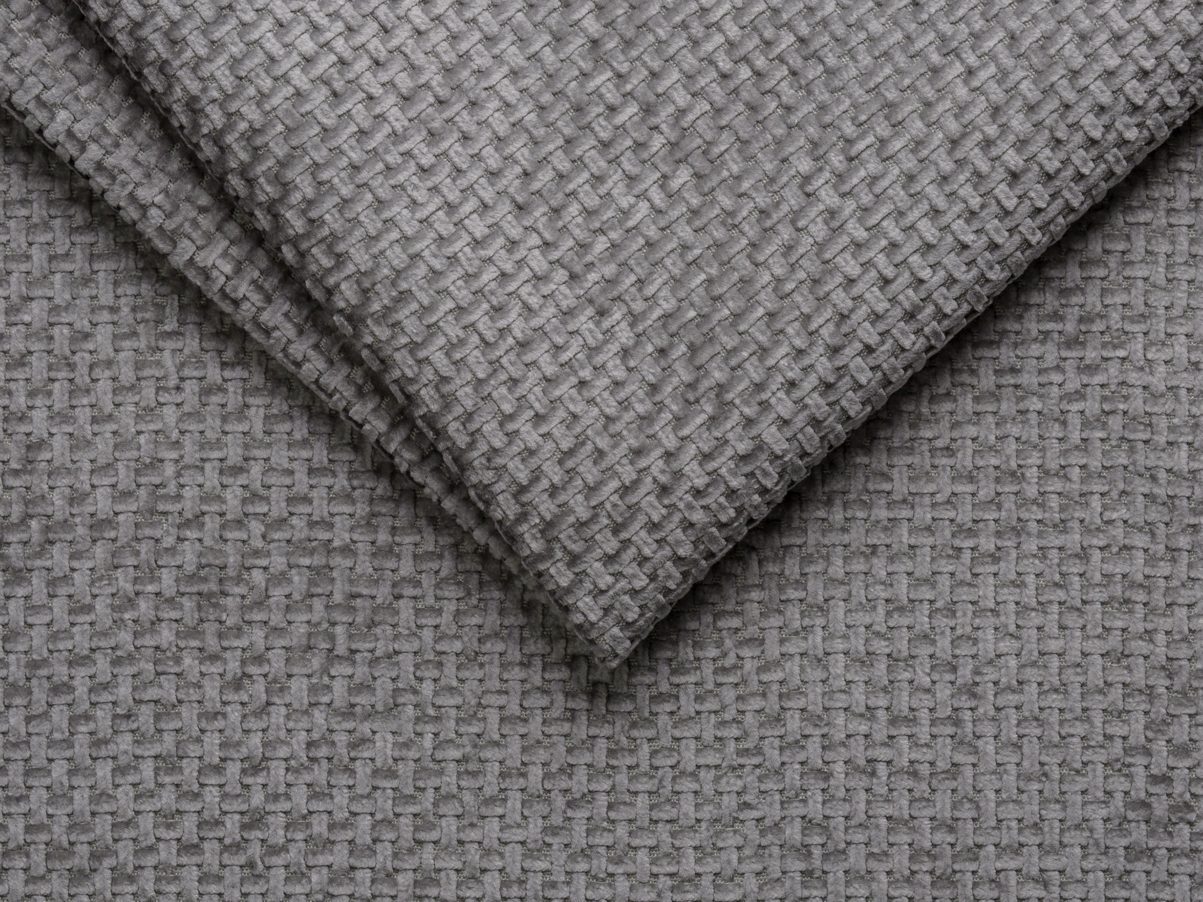 BELLIS Bett mit Bettkasten in grauem Chenille