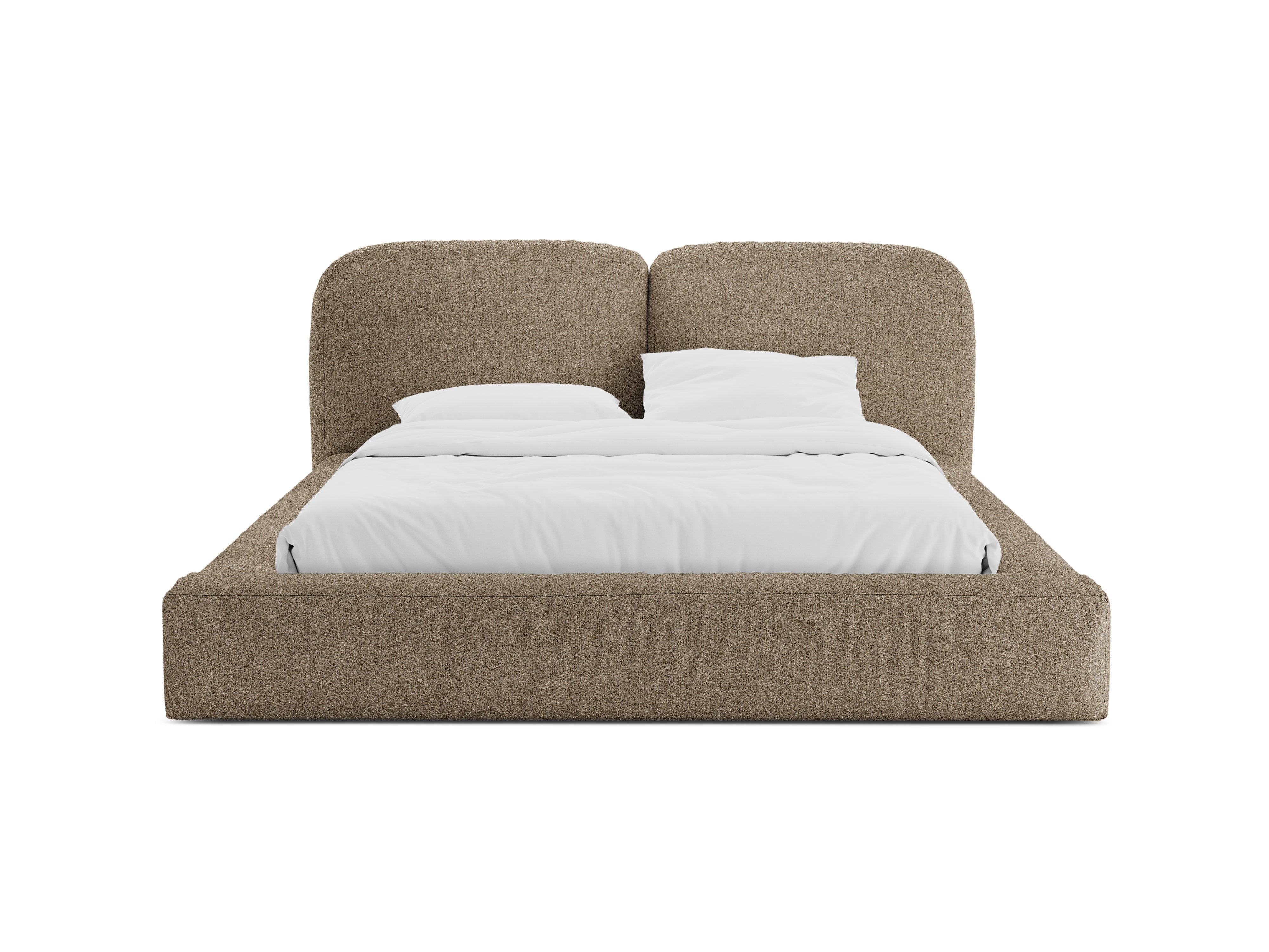 Bett MARTINA cappuccino Boucle