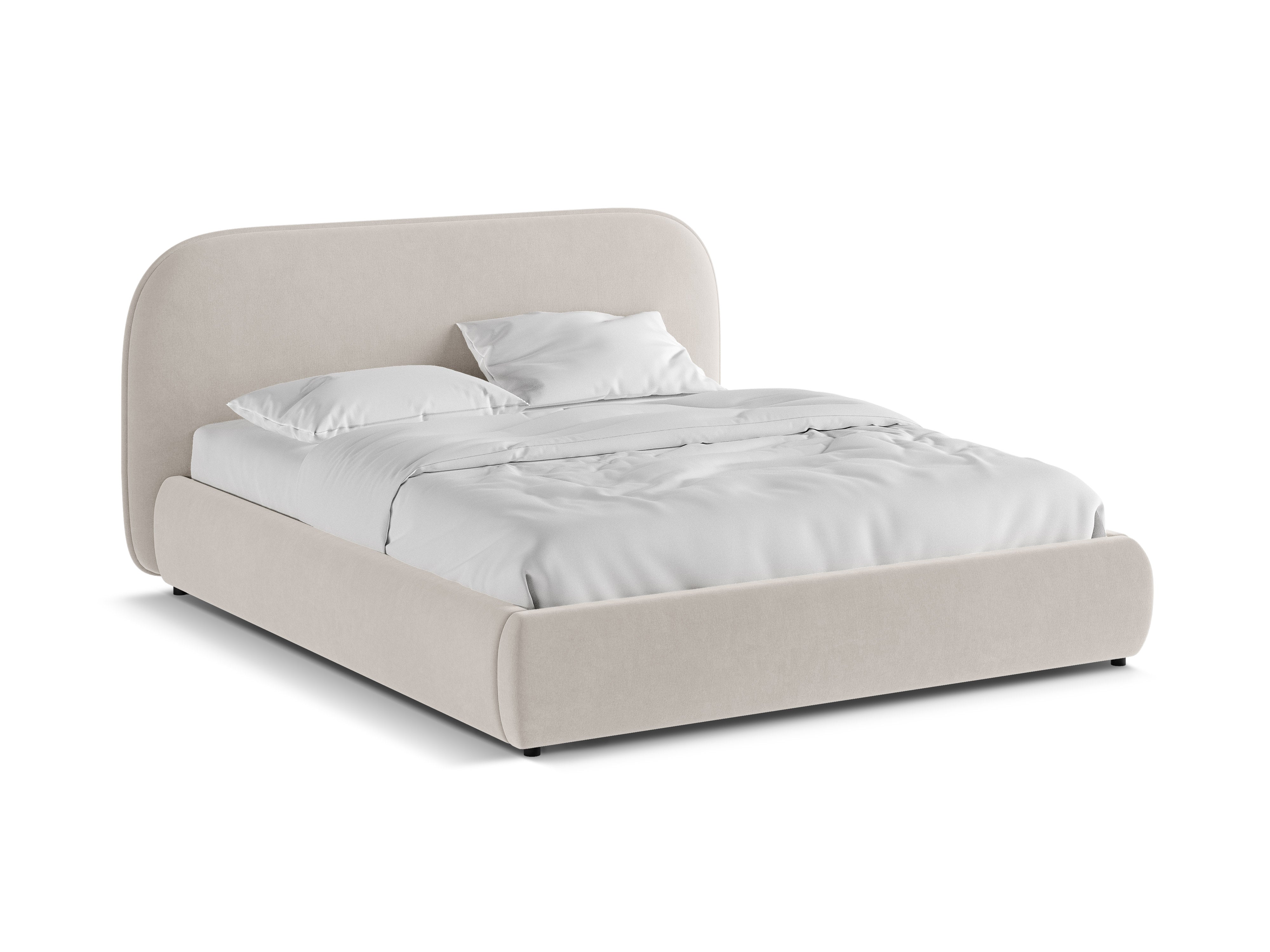Velvet Bed MURADA Beige