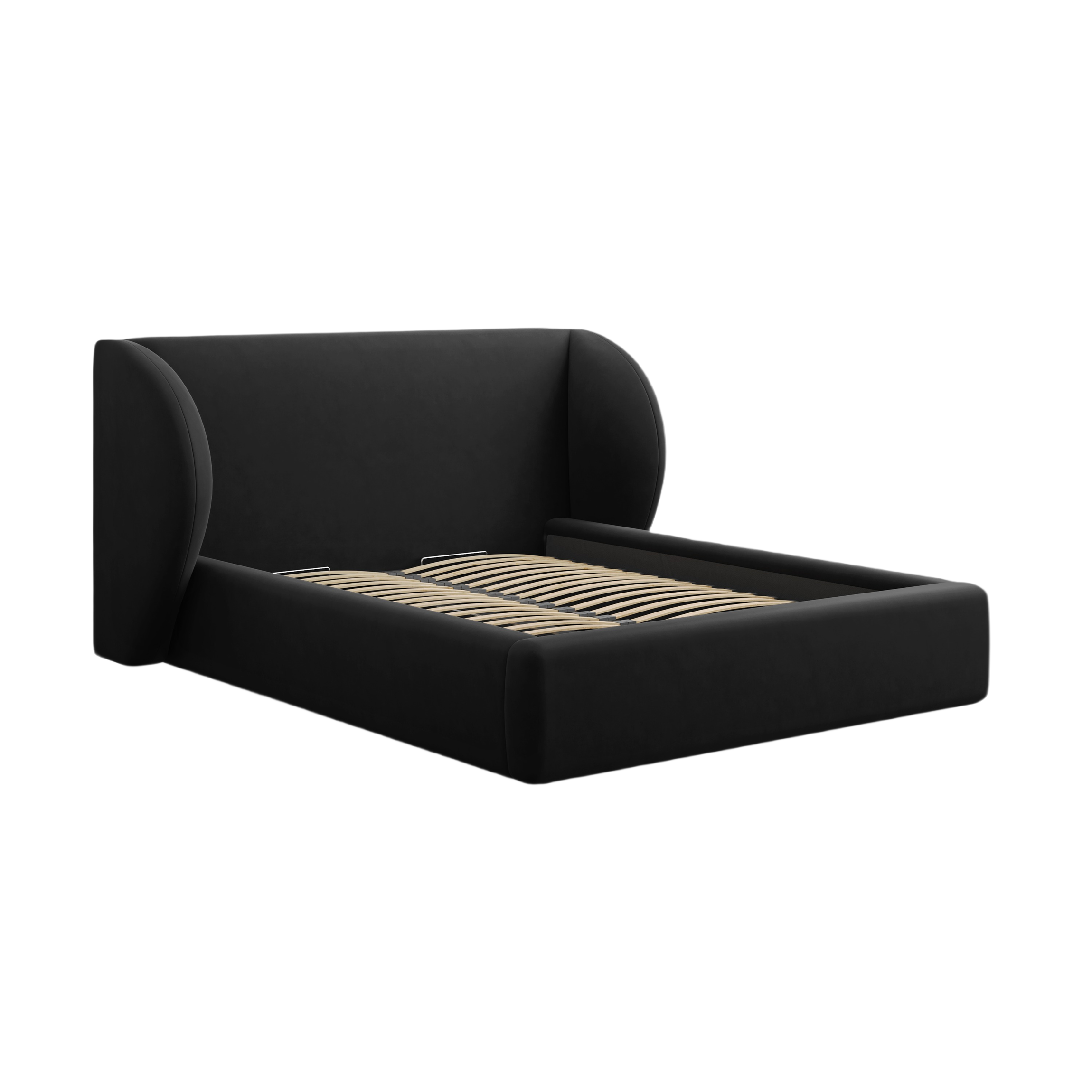 Velvet bed MILEY black