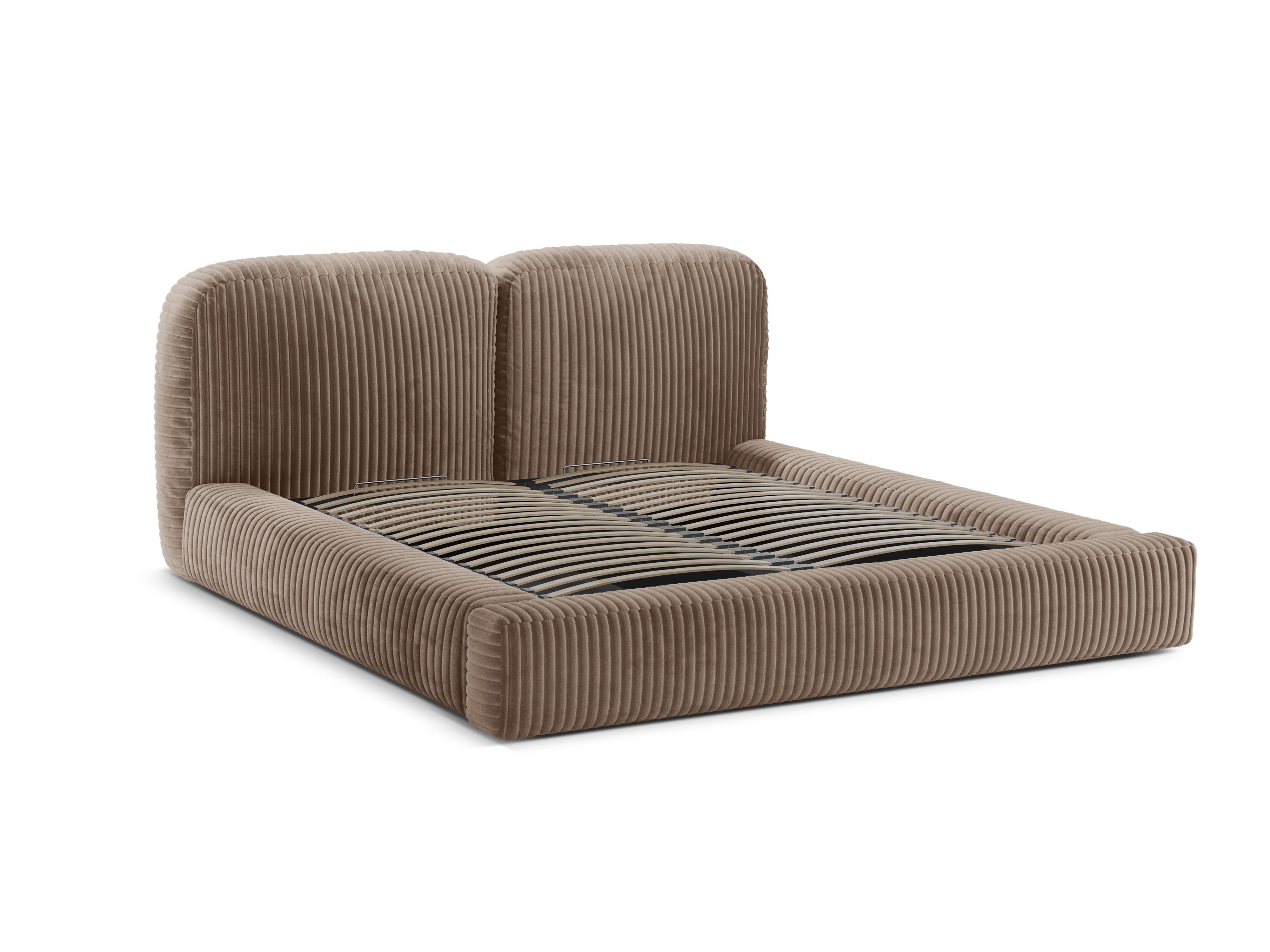MARTINA Bed Beige Corduroy