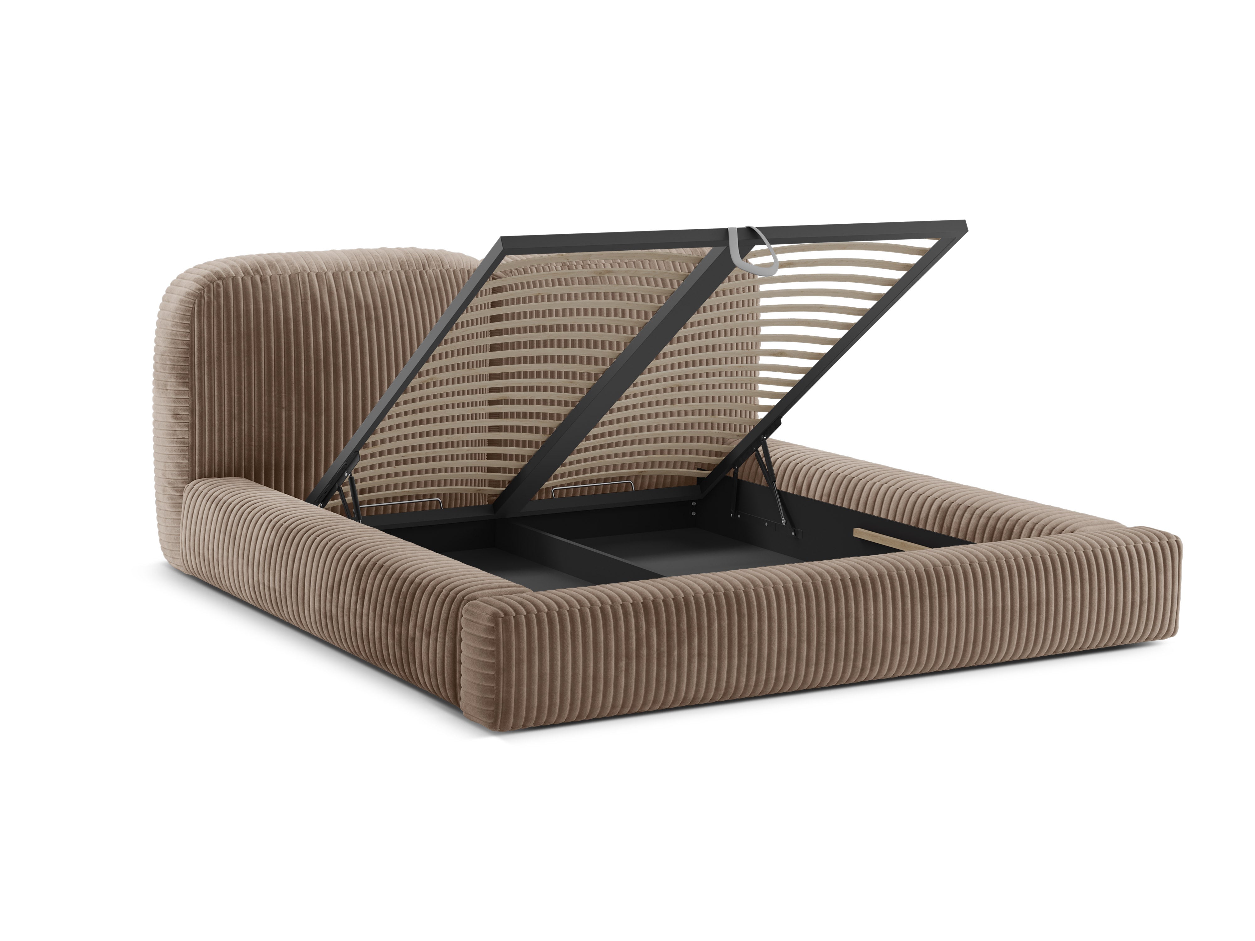 MARTINA Bed Beige Corduroy