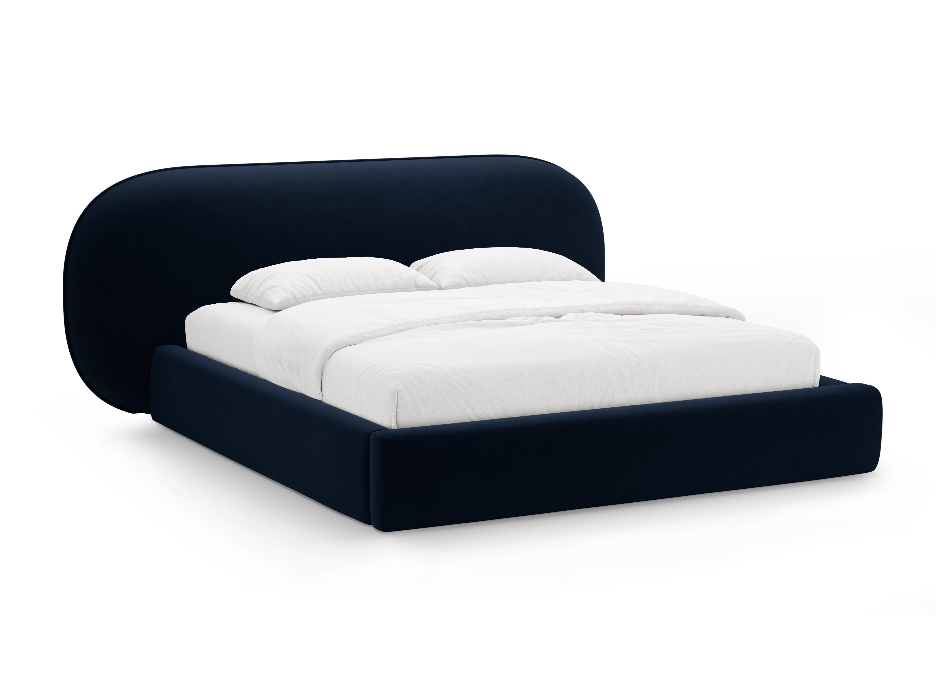 Velvet Bed OVALO Royal Blue