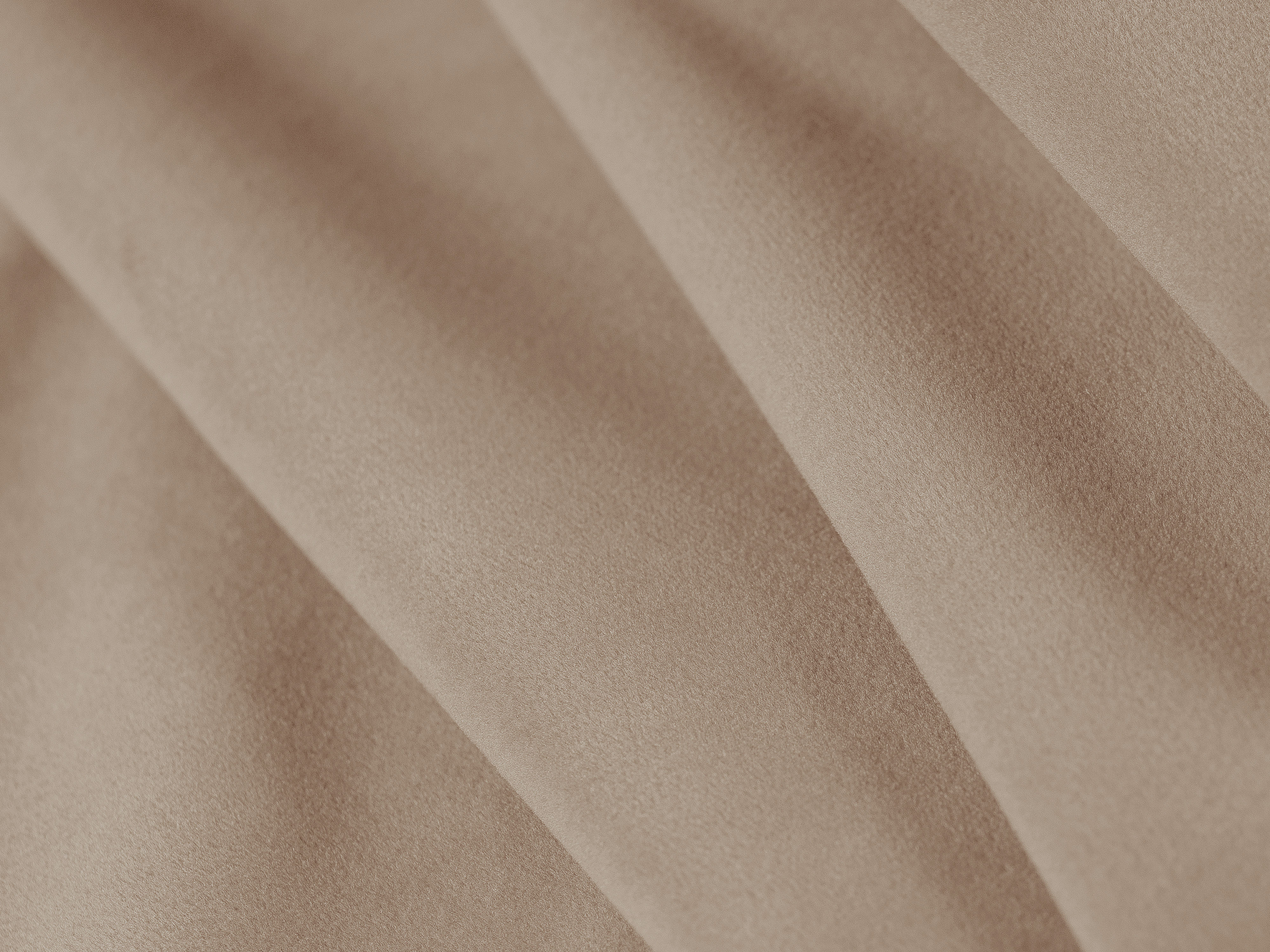 Samtbett OVALO mandelbeige