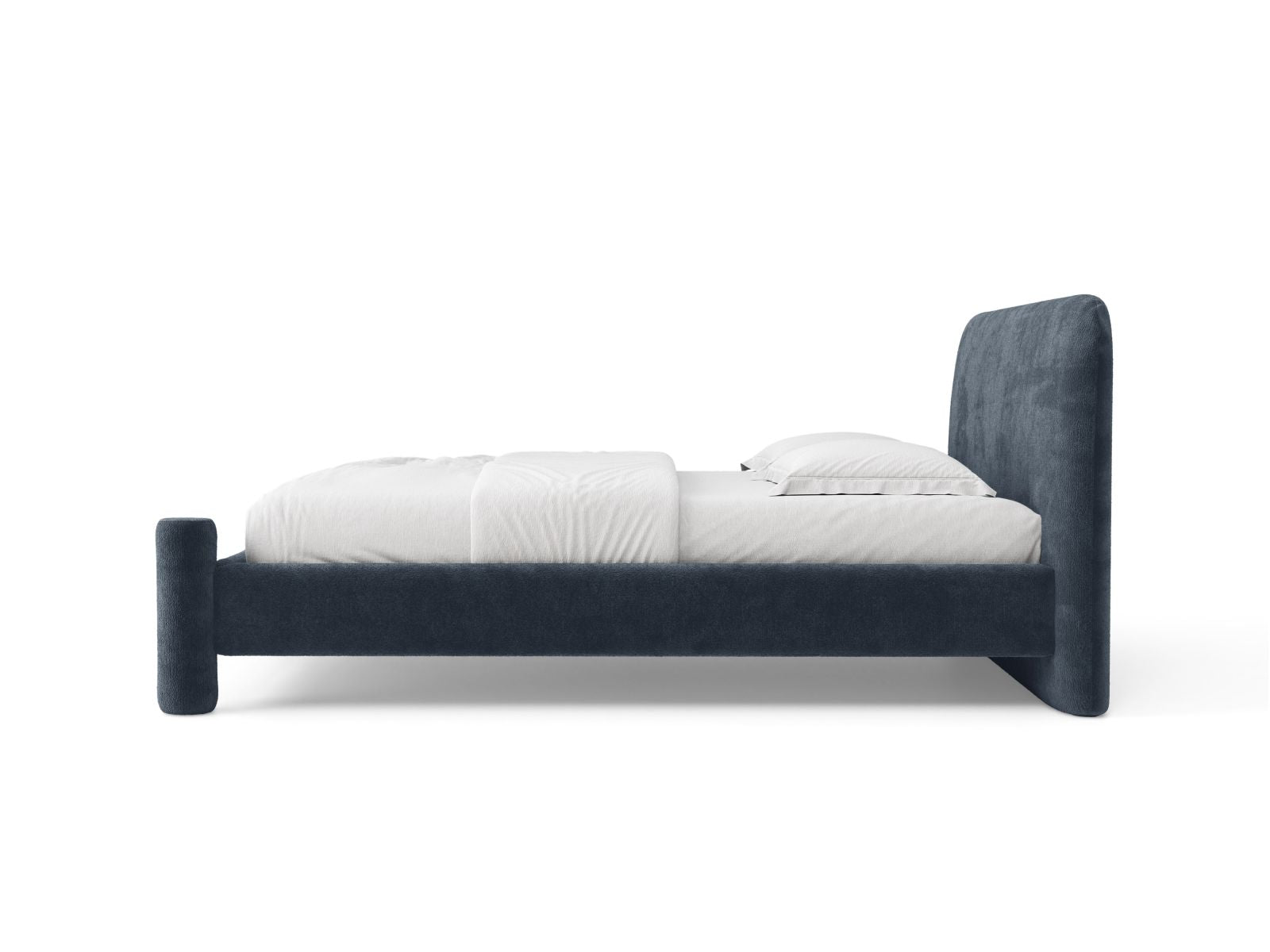 Bett VERA dunkelblauer Chenille