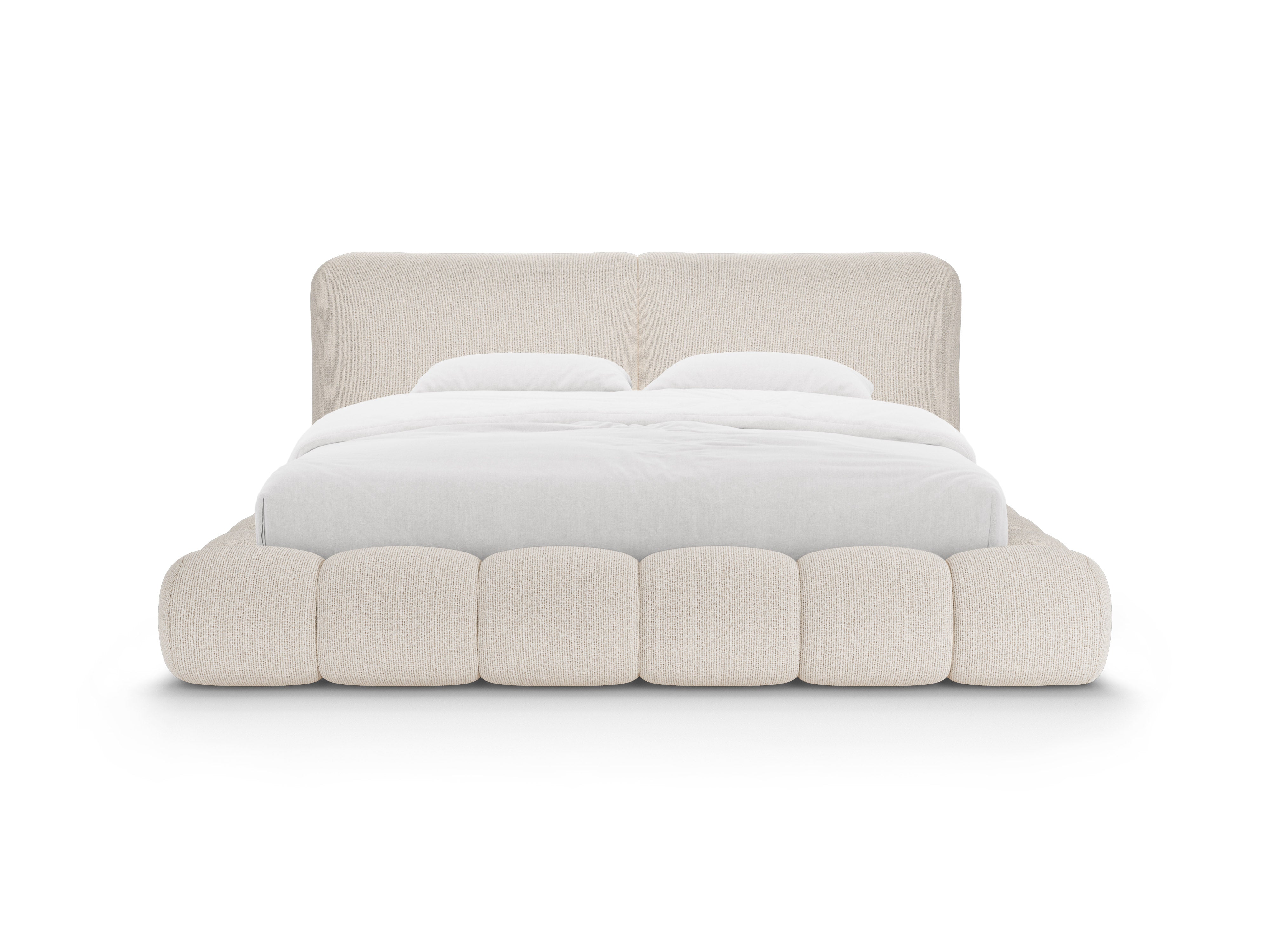 Bett SOLANGE hellbeige Melange