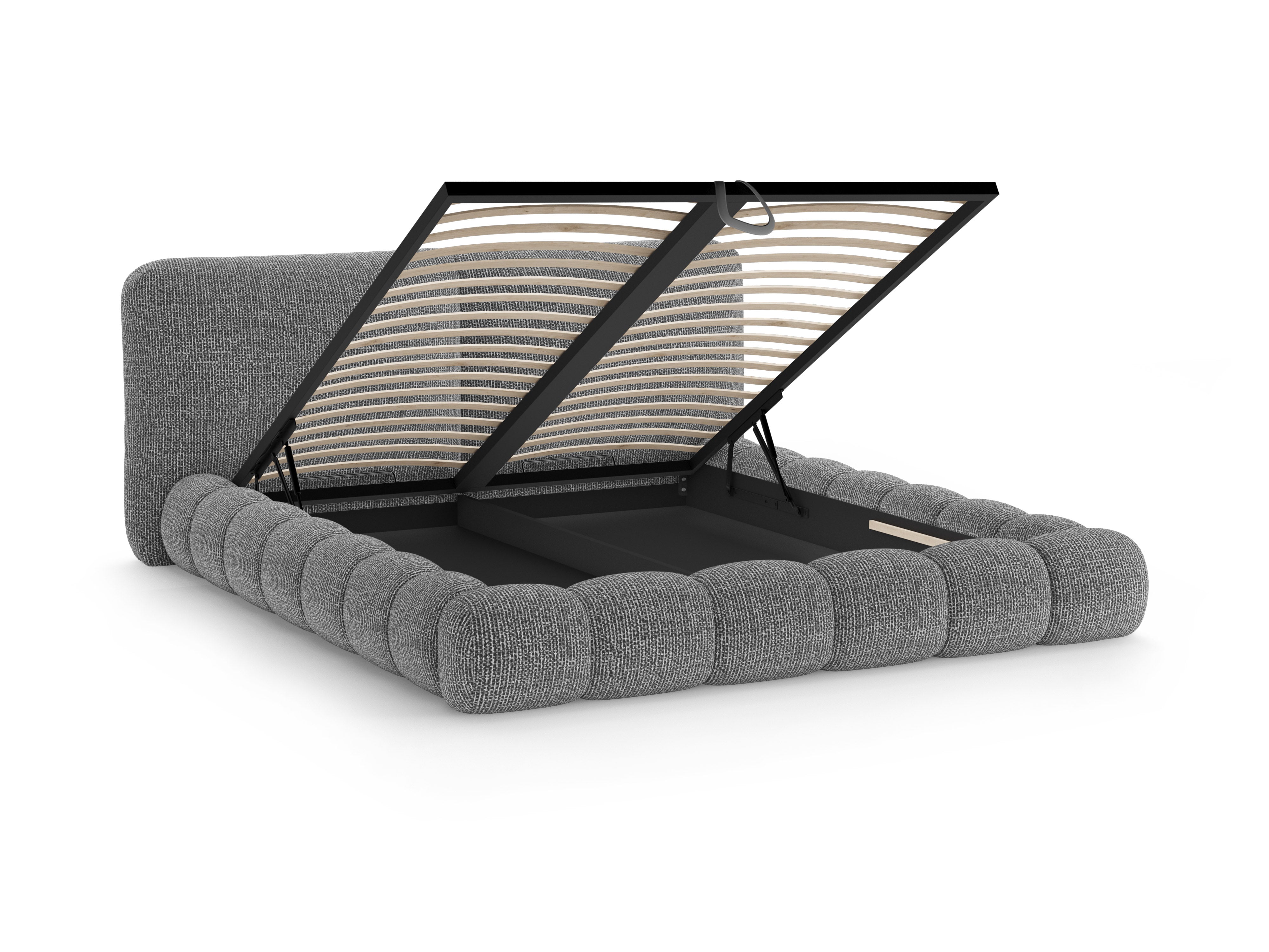 SOLANGE Bed Dark Gray Mélange