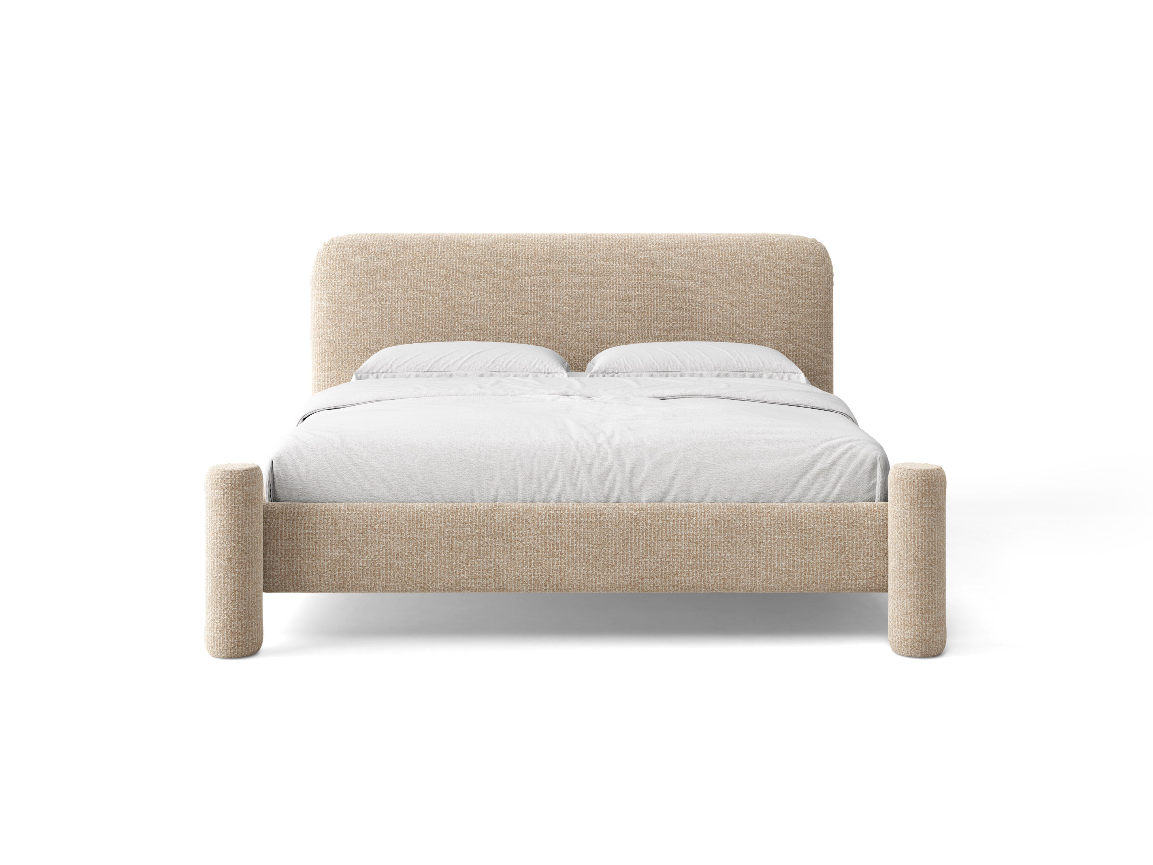 Bett VERA sandfarbener Melange