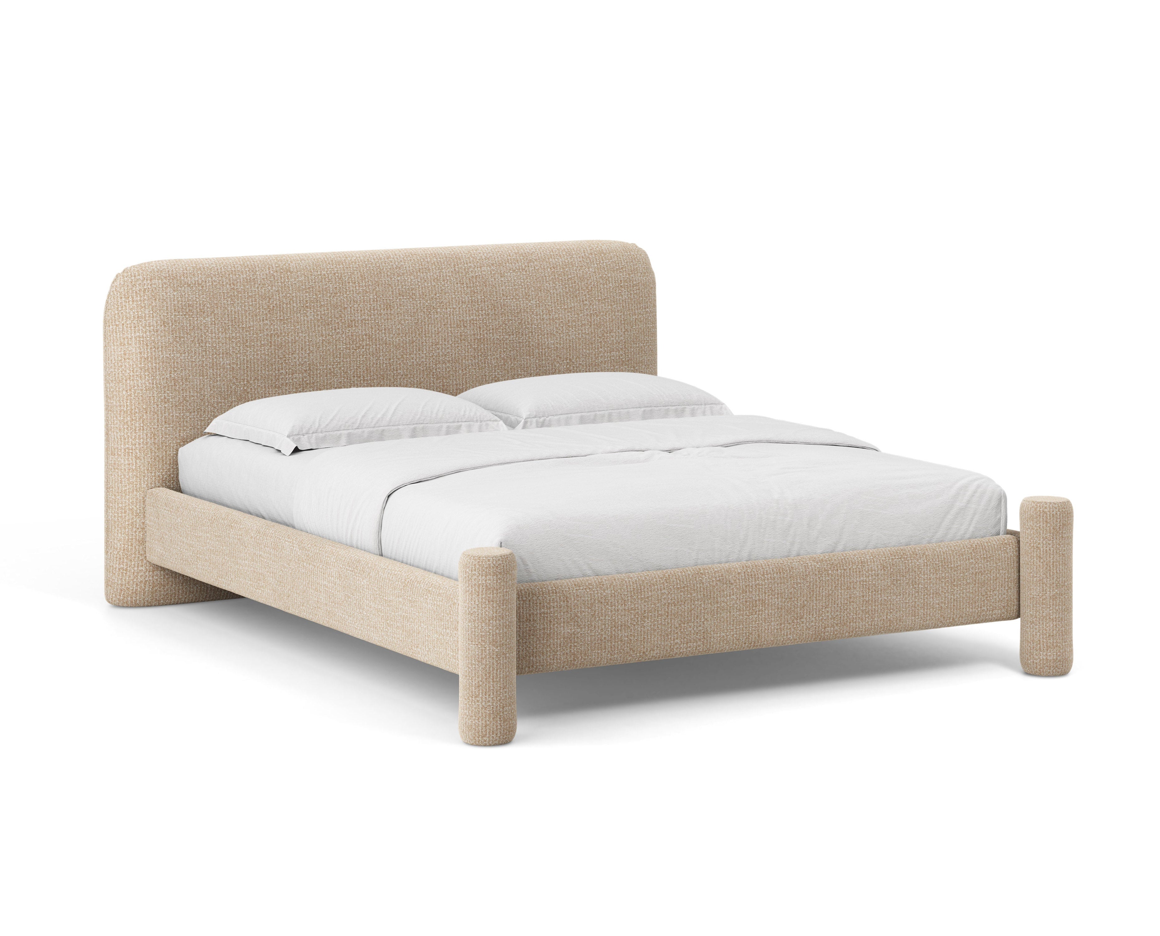 Bett VERA sandfarbener Melange