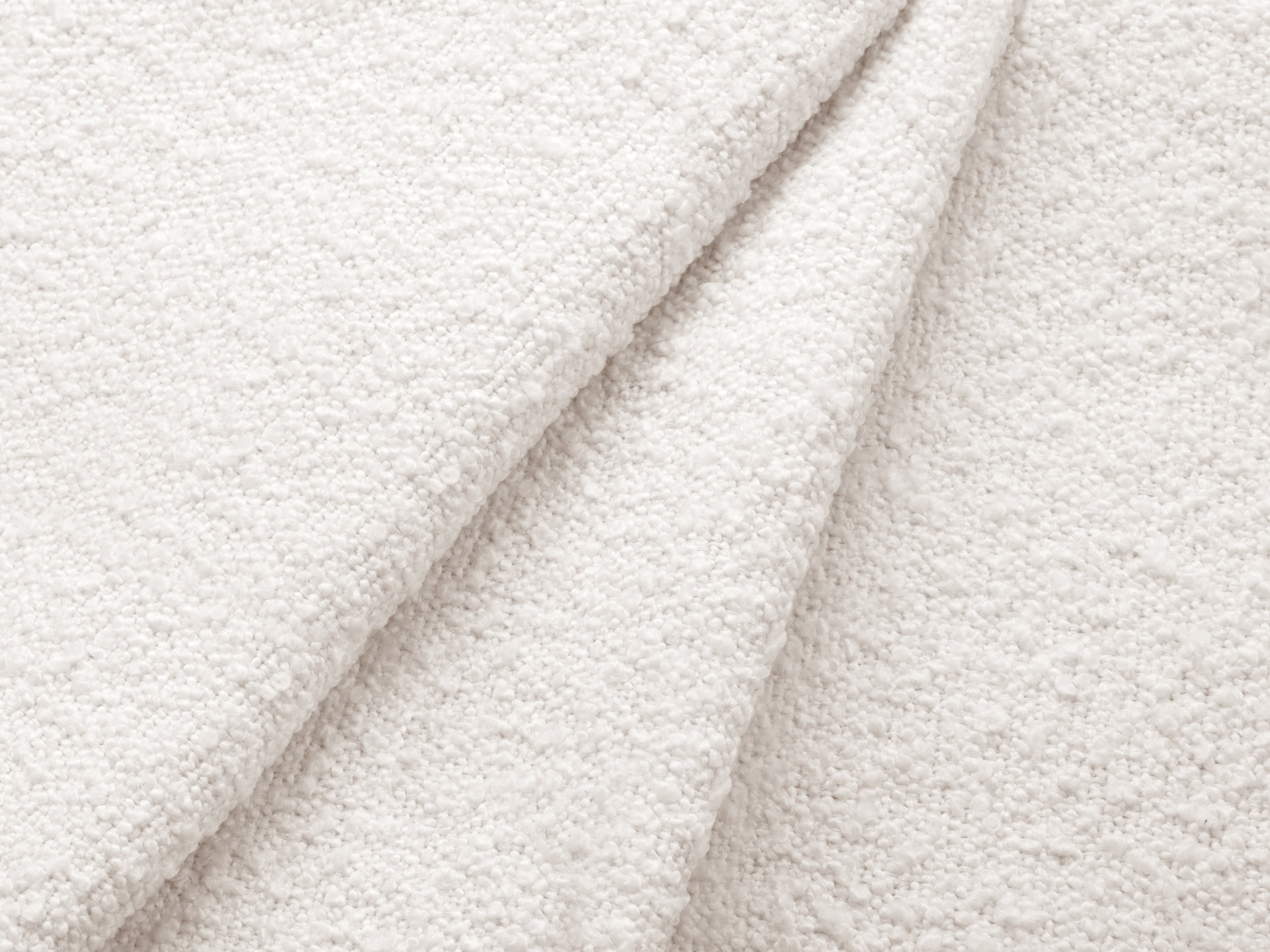 Bett mit Stauraum LUPINE weiß boucle