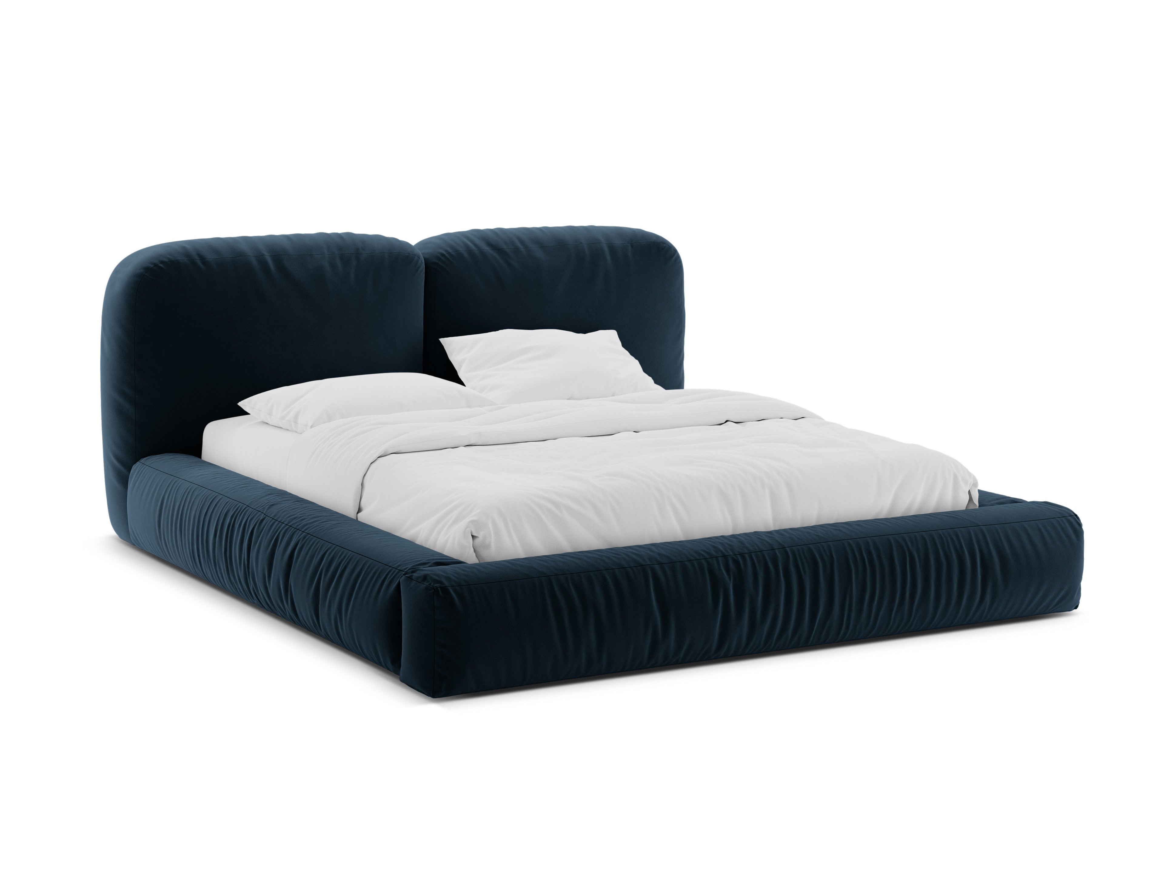 Samtbett MARTINA marineblau