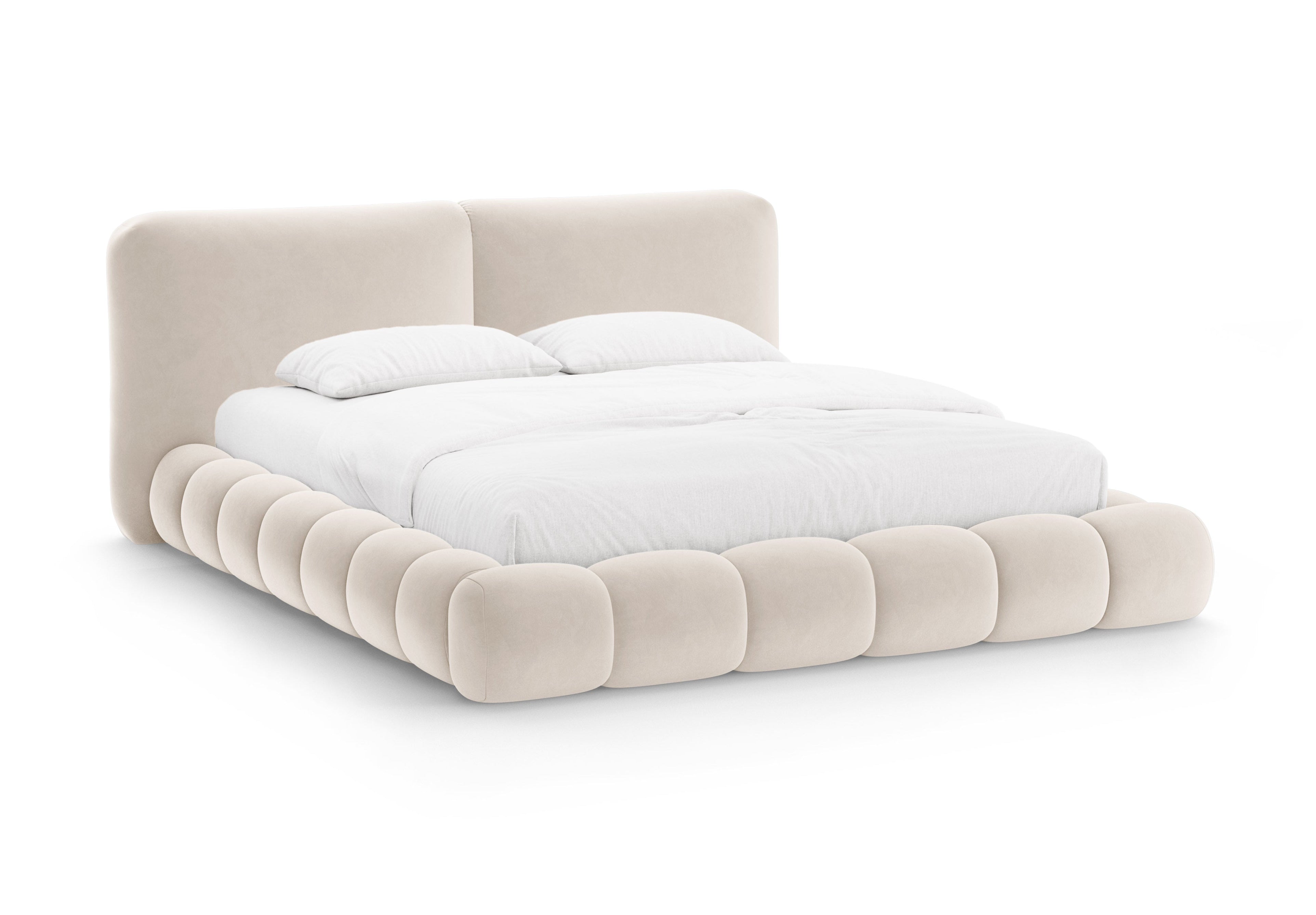Velvet Bed SOLANGE Ivory