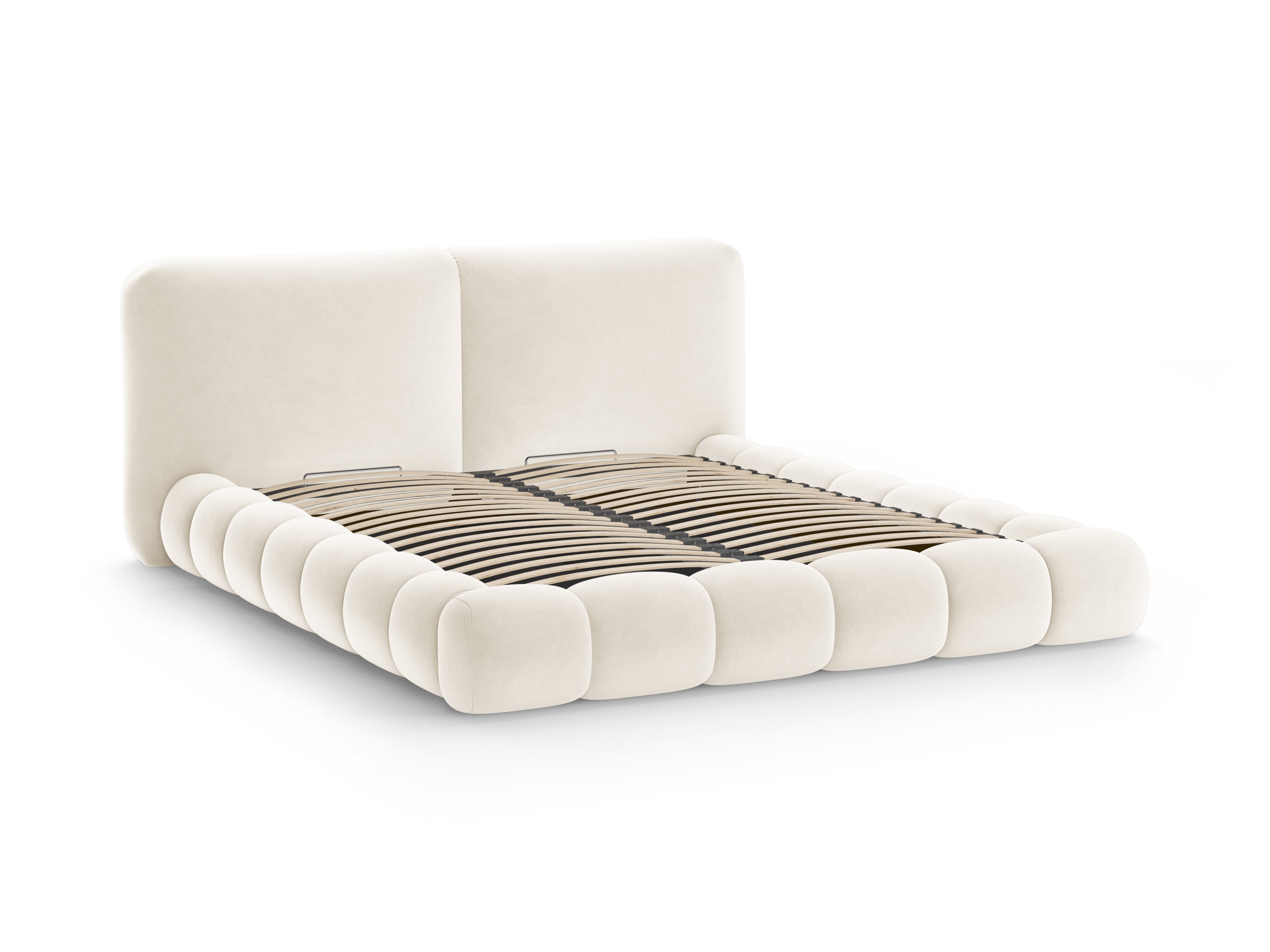 Velvet Bed SOLANGE Ivory