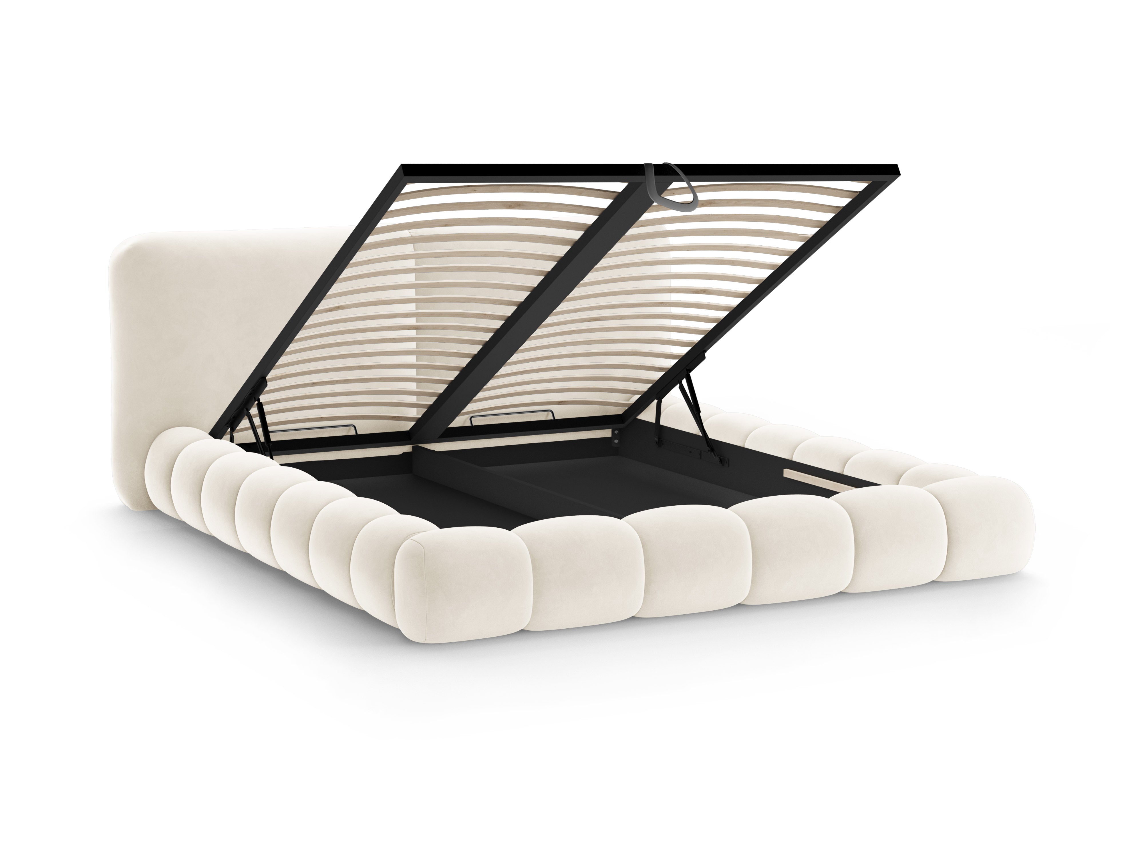 Velvet Bed SOLANGE Ivory