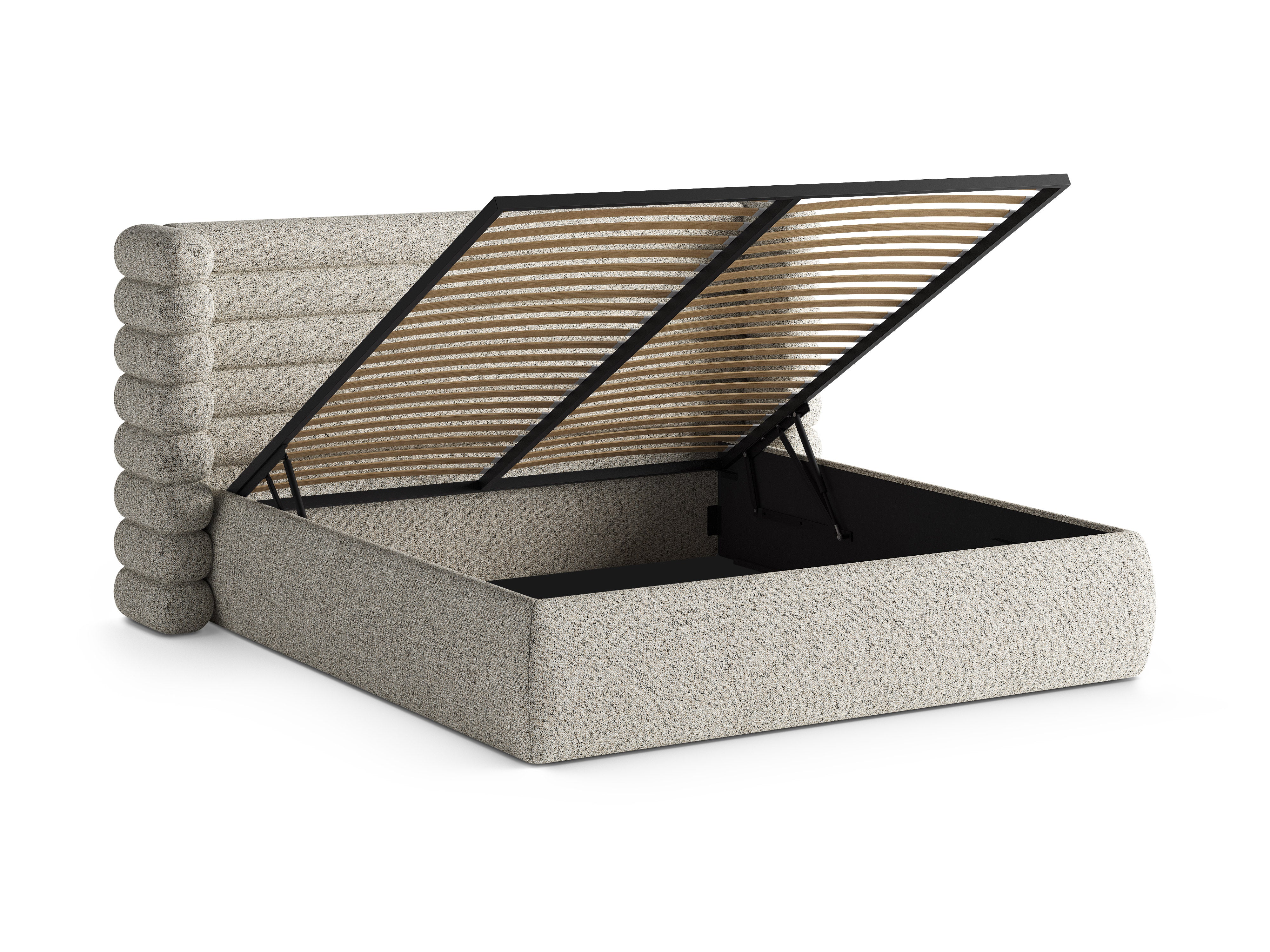 Bett MOUNT beige Melange