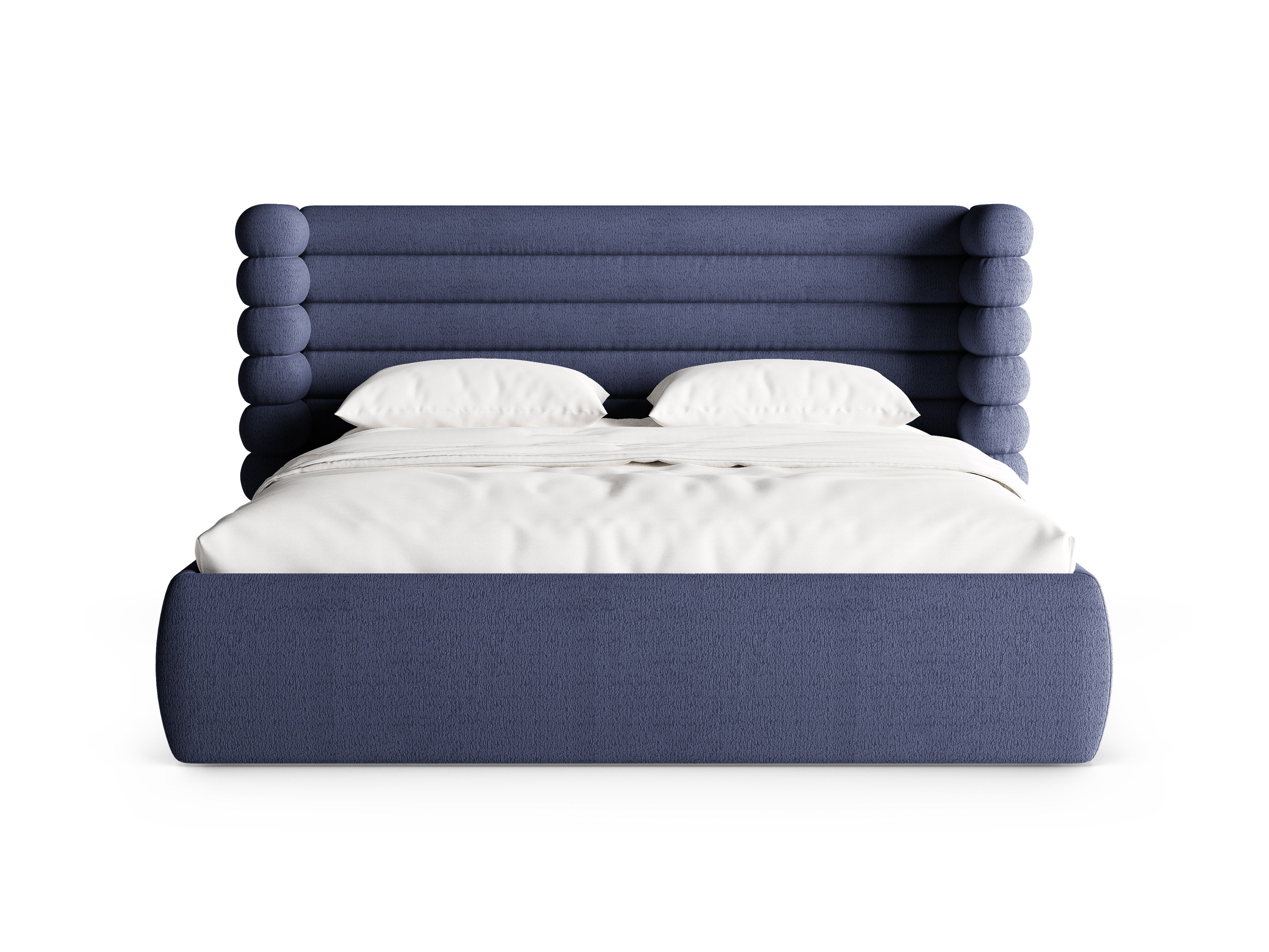 Bett MOUNT meerblau Boucle