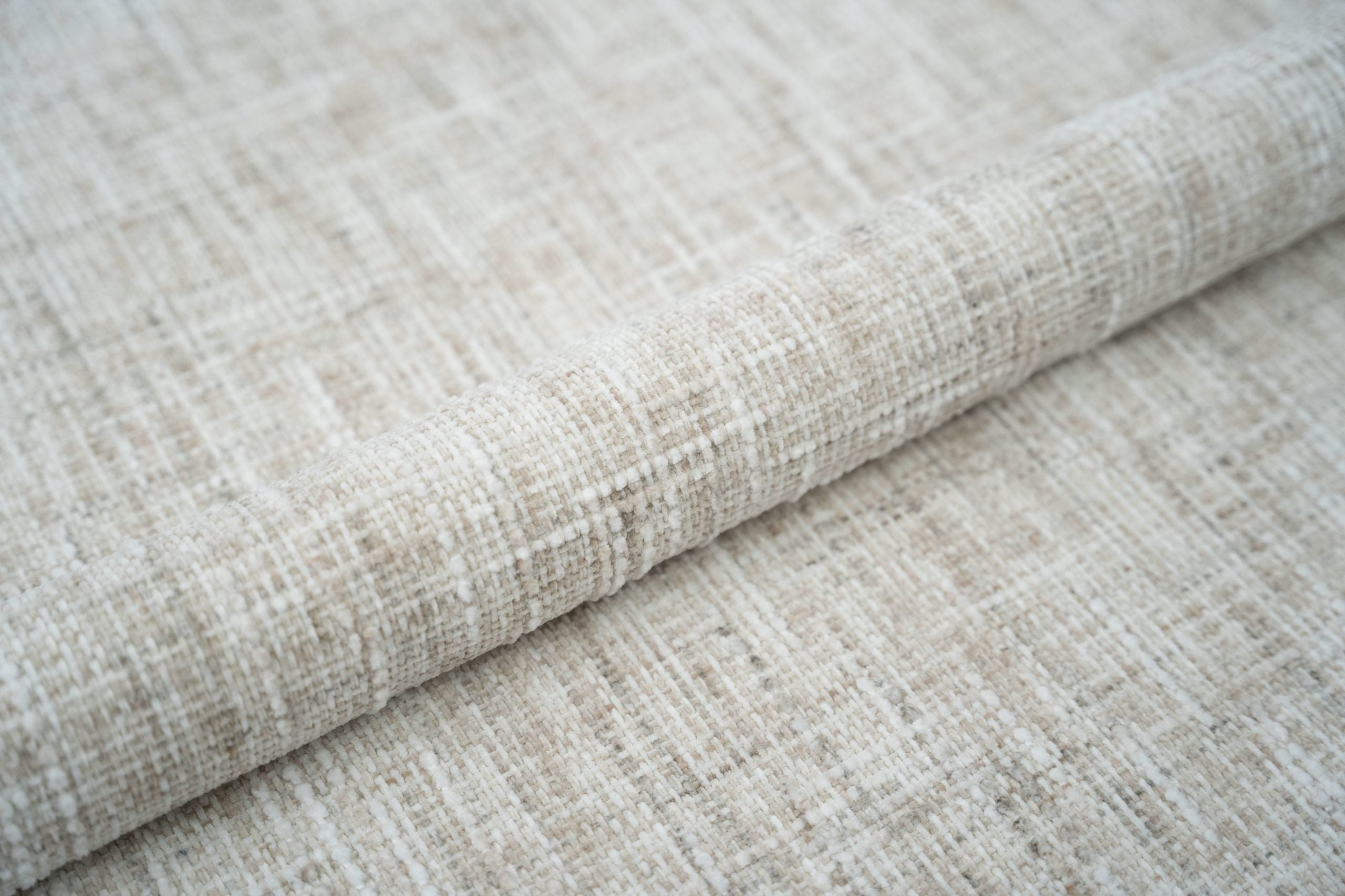 Bett MURADA hellbeige Melange Chenille
