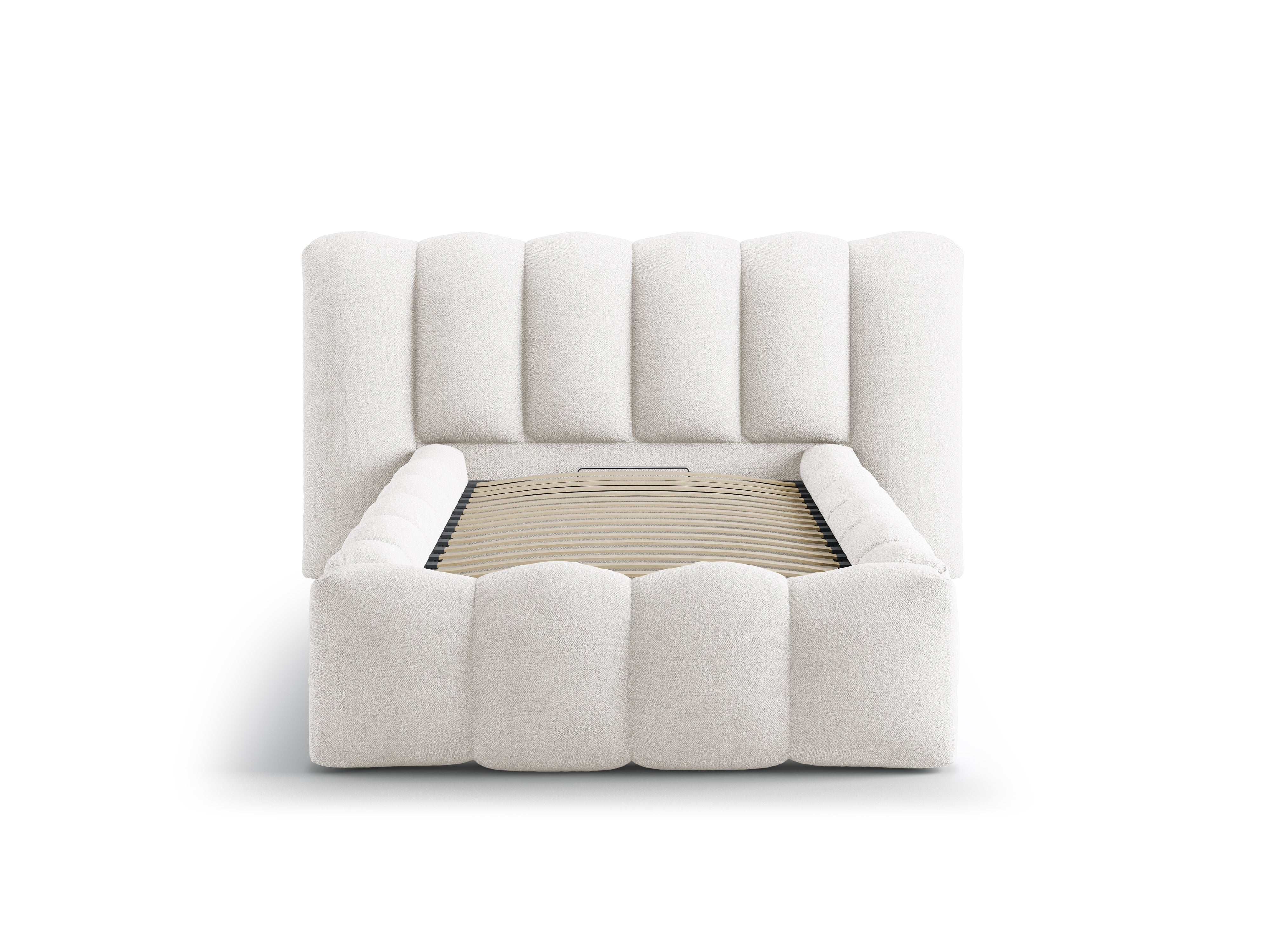 Bett LUPINE weiß Boucle