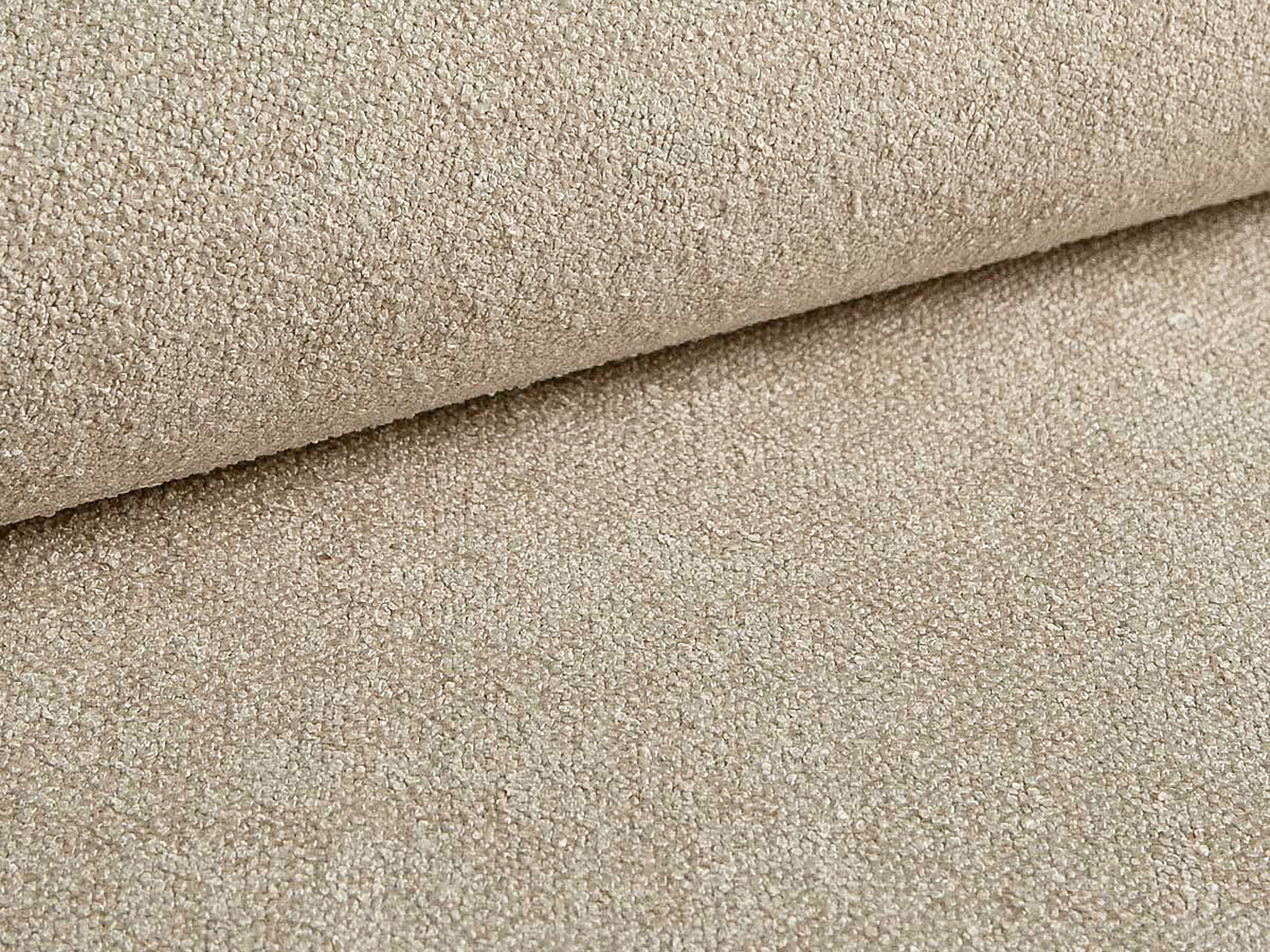 Bett mit Stauraum ERIC hellbeige Boucle