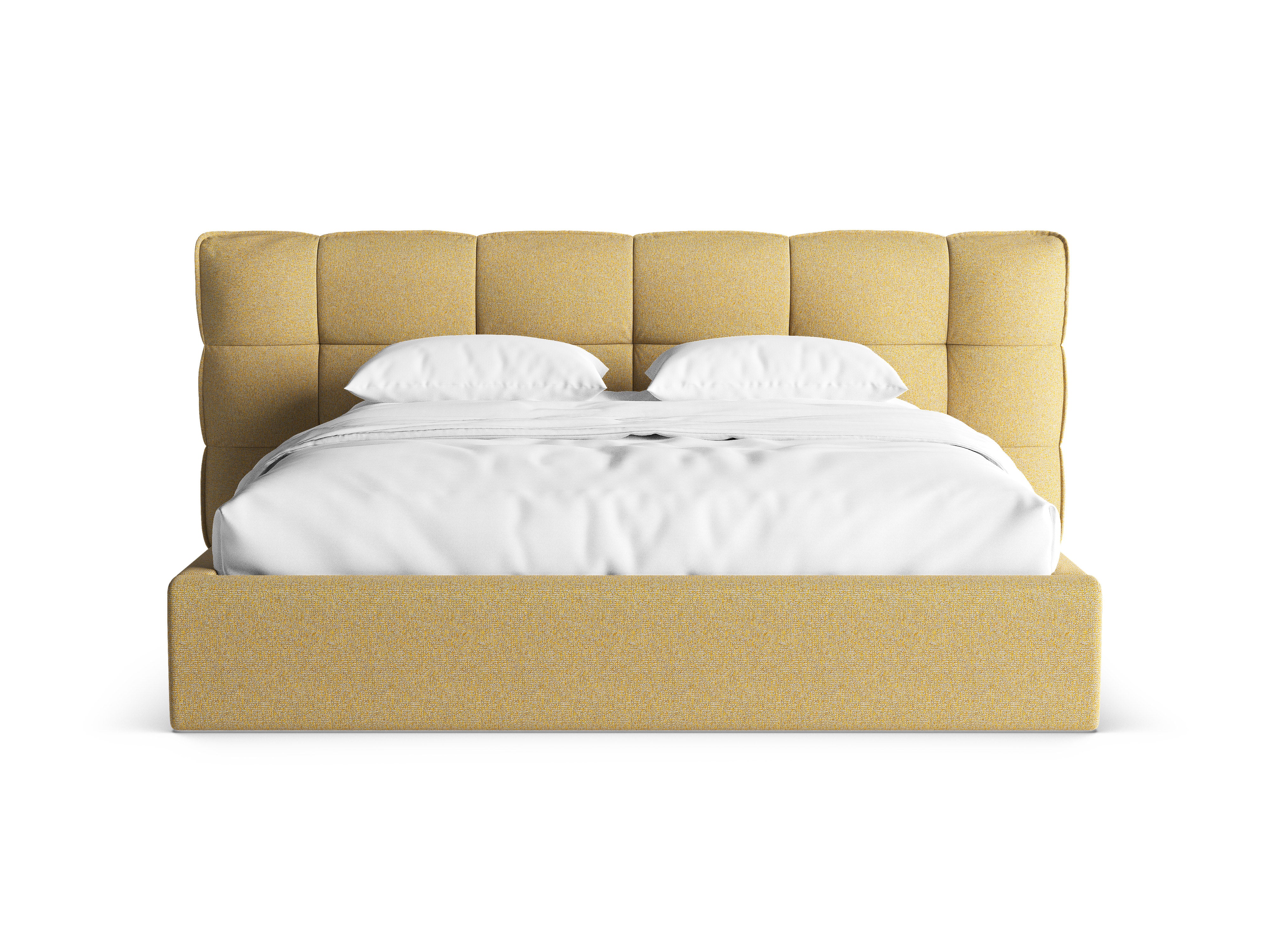 Bett mit Stauraum ERIC Sonnenblumen-Melange