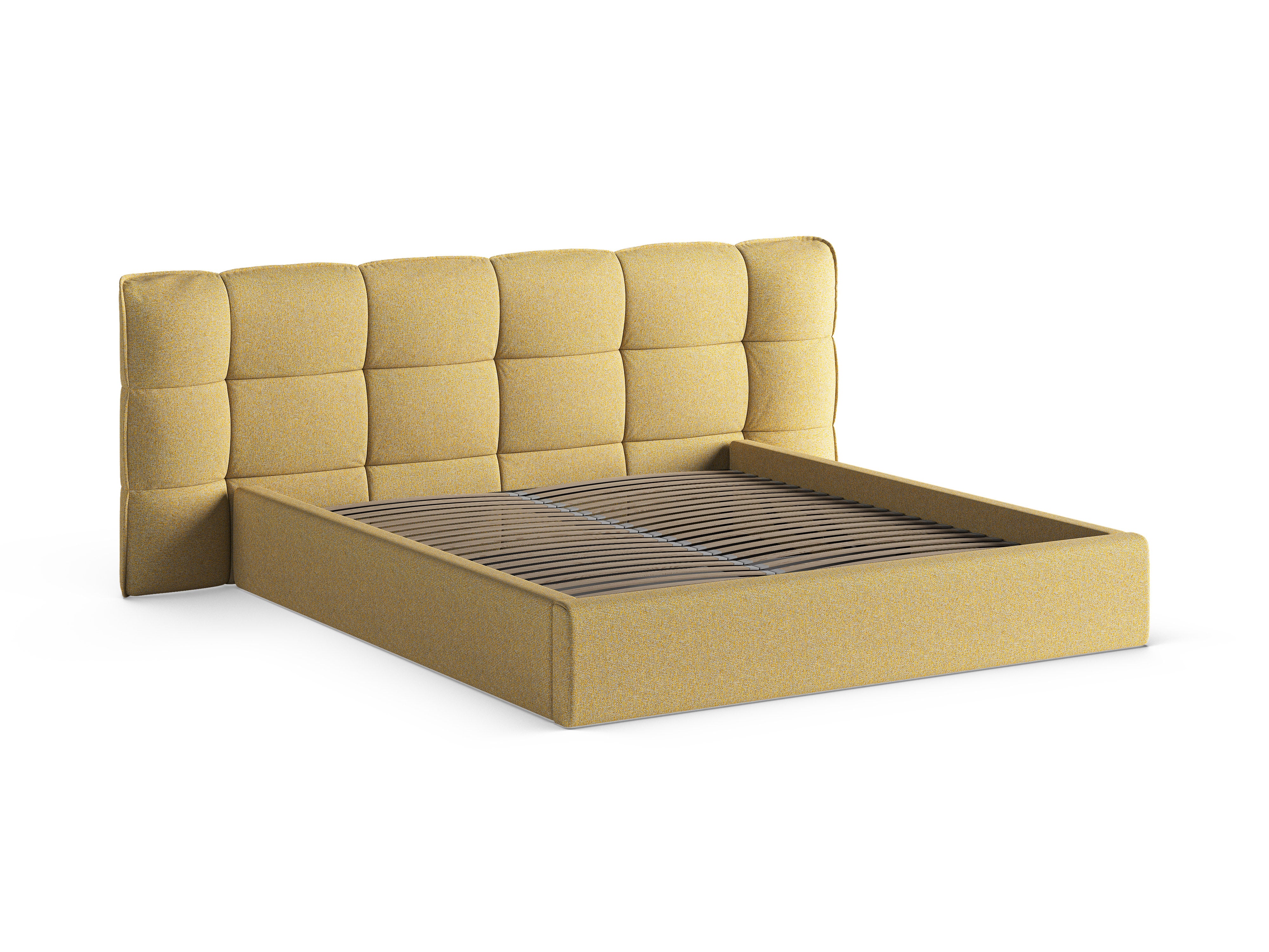 Bett mit Stauraum ERIC Sonnenblumen-Melange