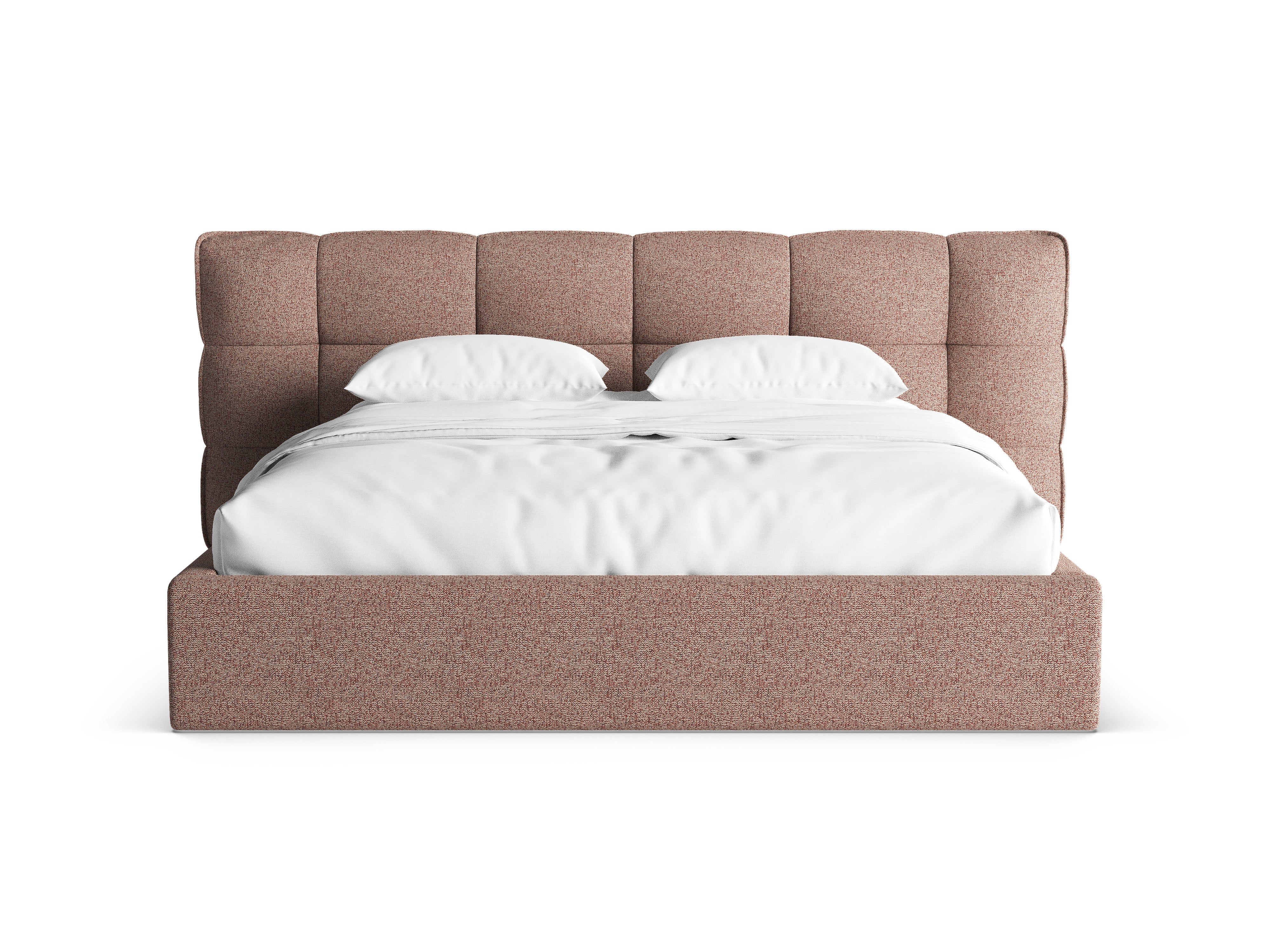 Bett mit Stauraum ERIC rosa Melange
