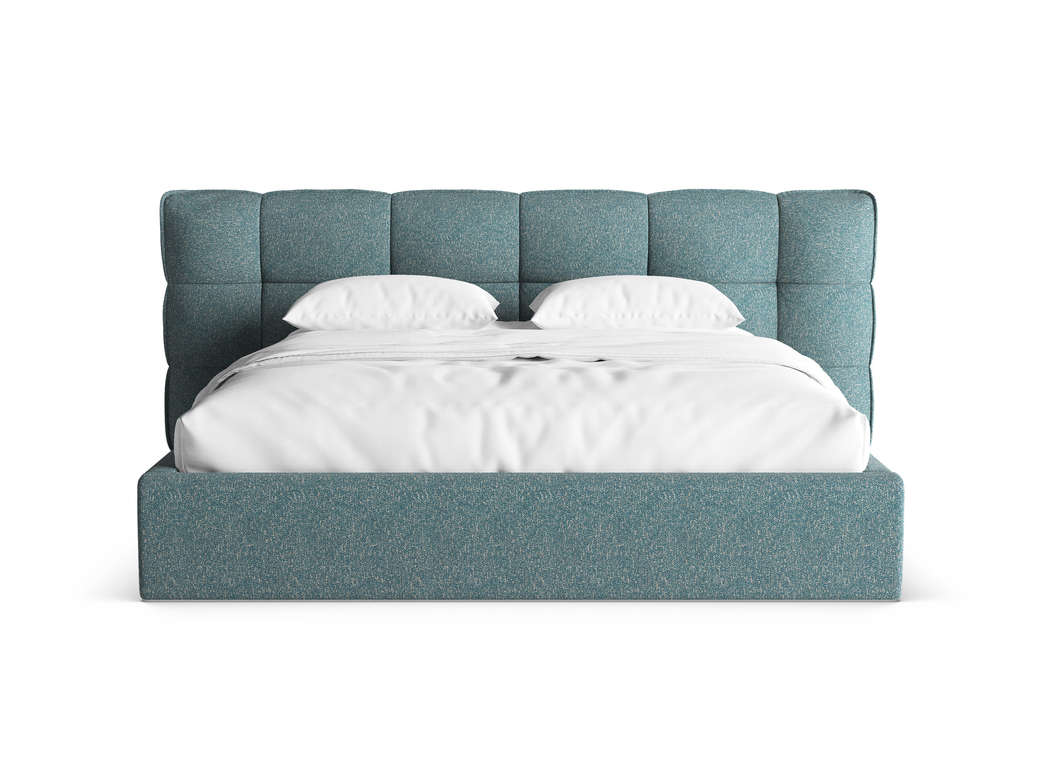 Bett mit Stauraum ERIC blau meliert