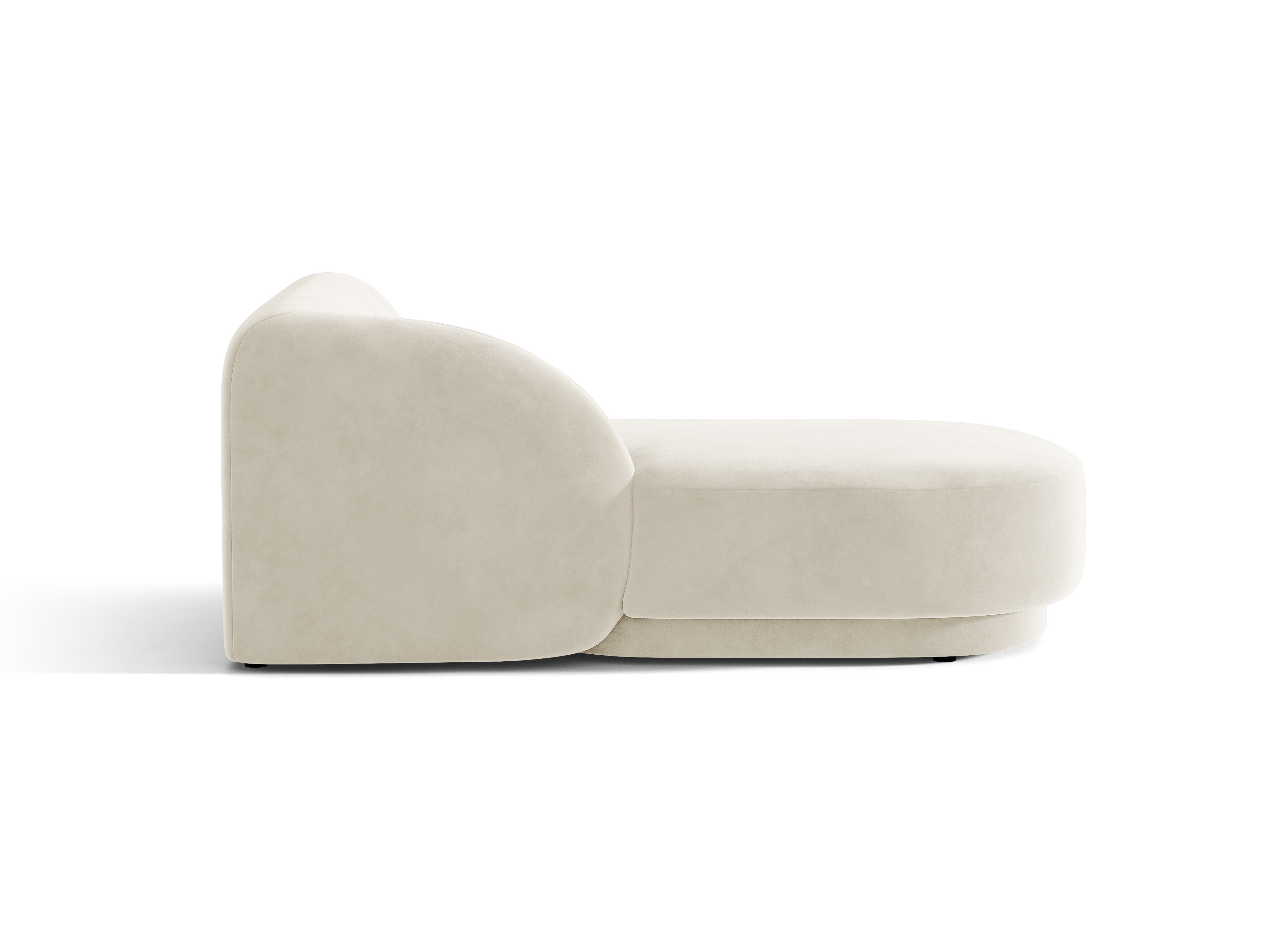Samt-Sessel links MILEY hellbeige