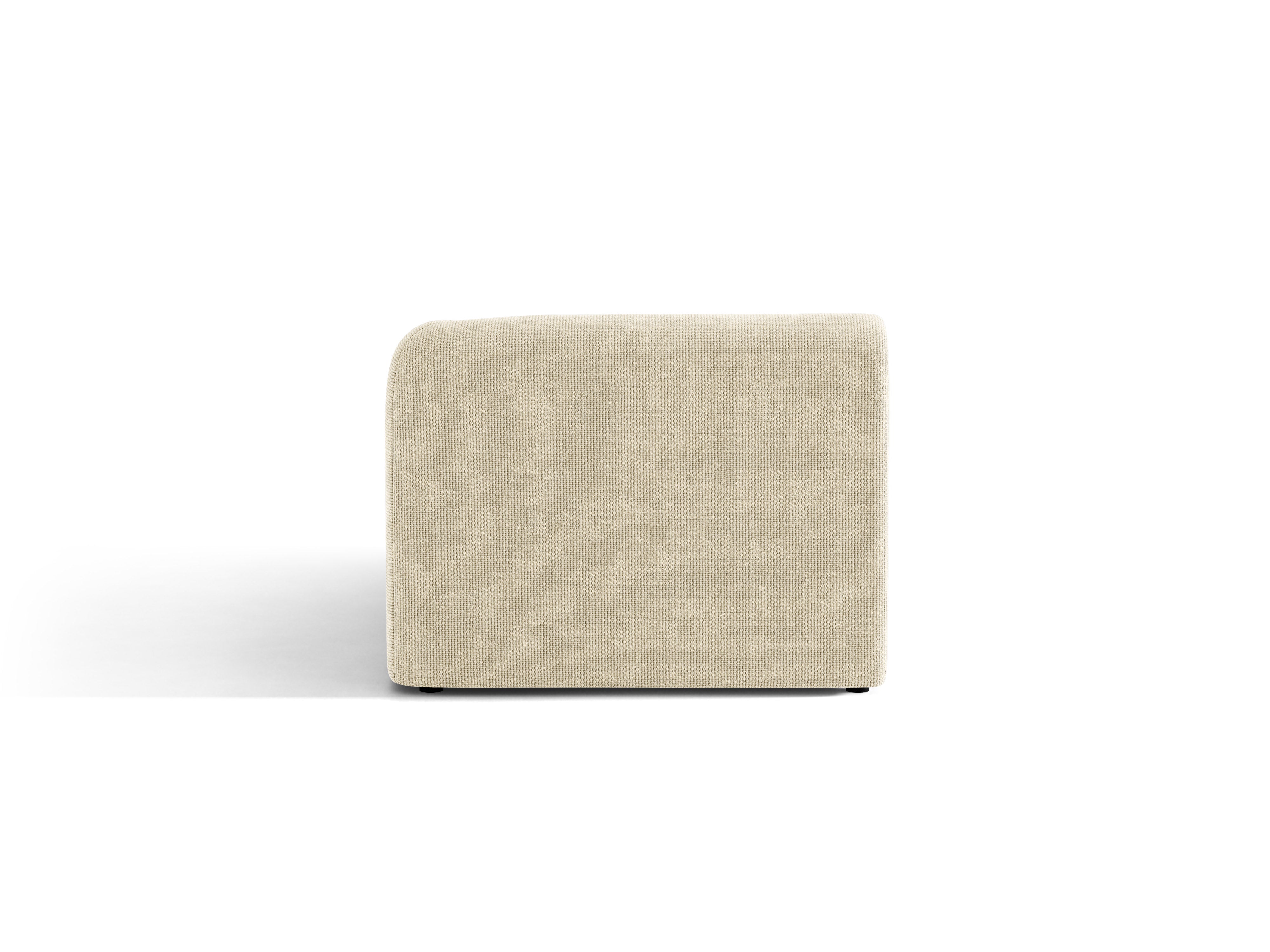 Rechtsseitiger Sessel MILEY hellbeige samtig