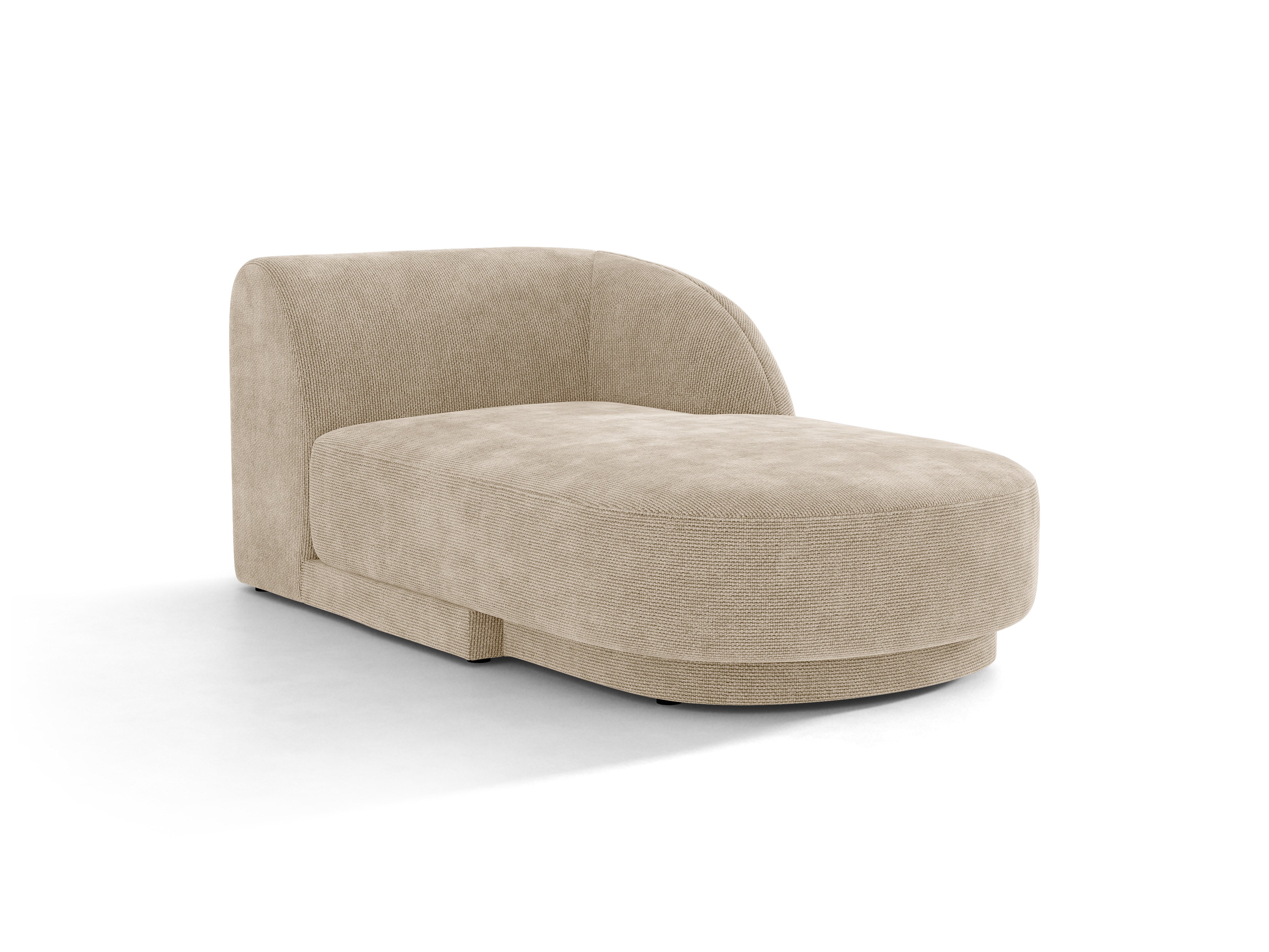 Rechtsseitiger Sessel MILEY beige Chenille