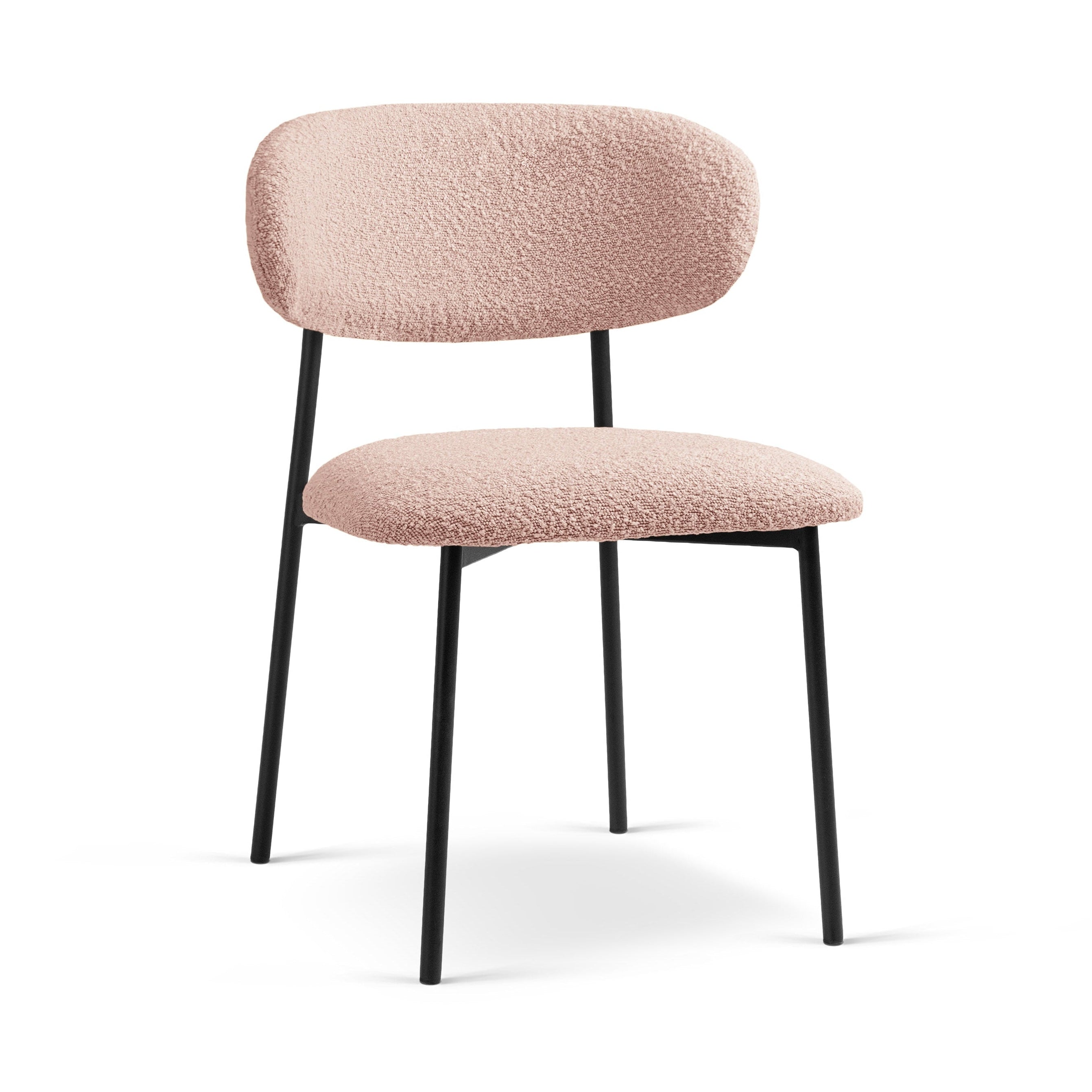 Stuhl NINA pudriges Rosa Boucle