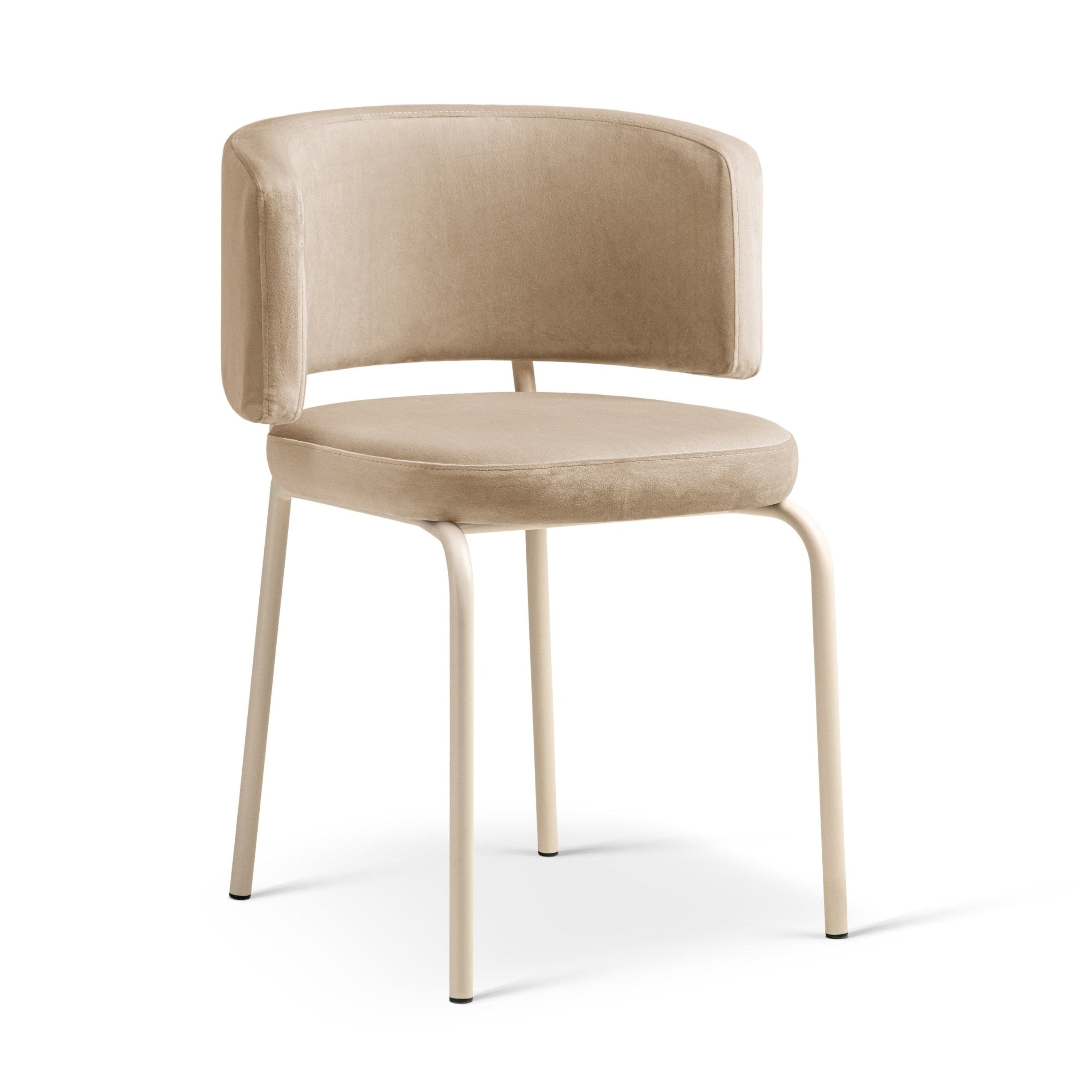 Sessel DORA mandelbeige samt mit beigem Gestell