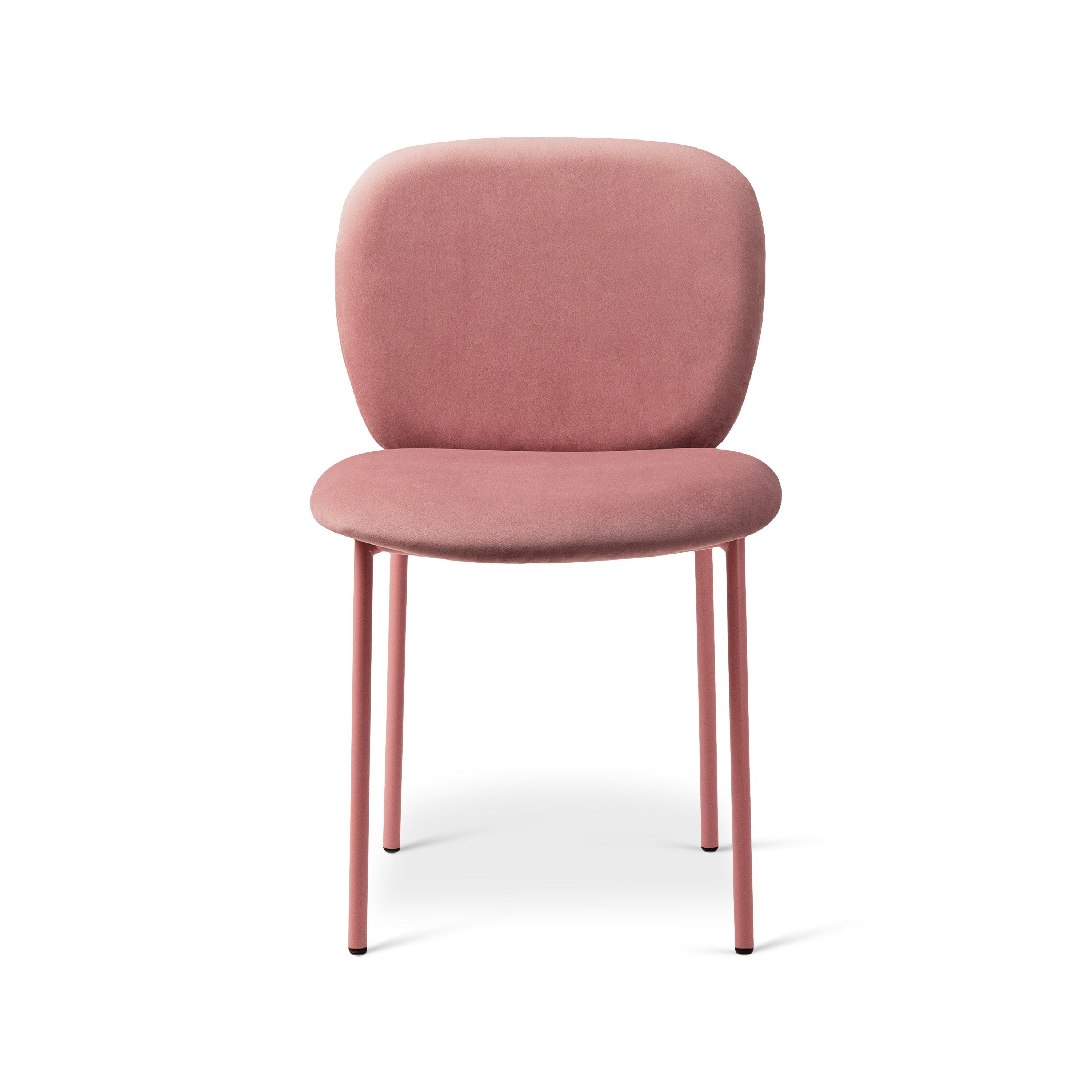 Samtstuhl CAROLINE rosa