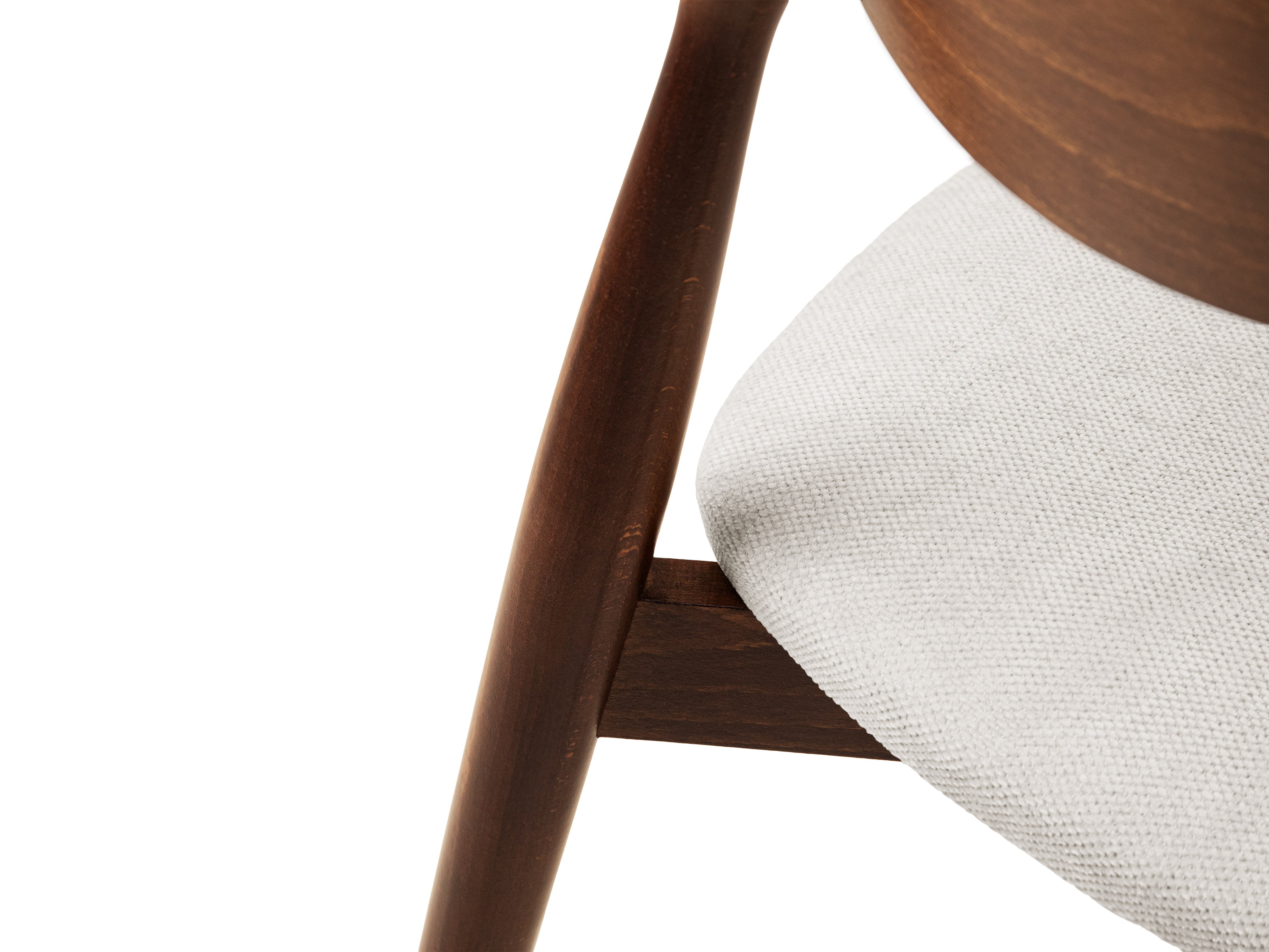 Stuhl LEON Elfenbein Chenille