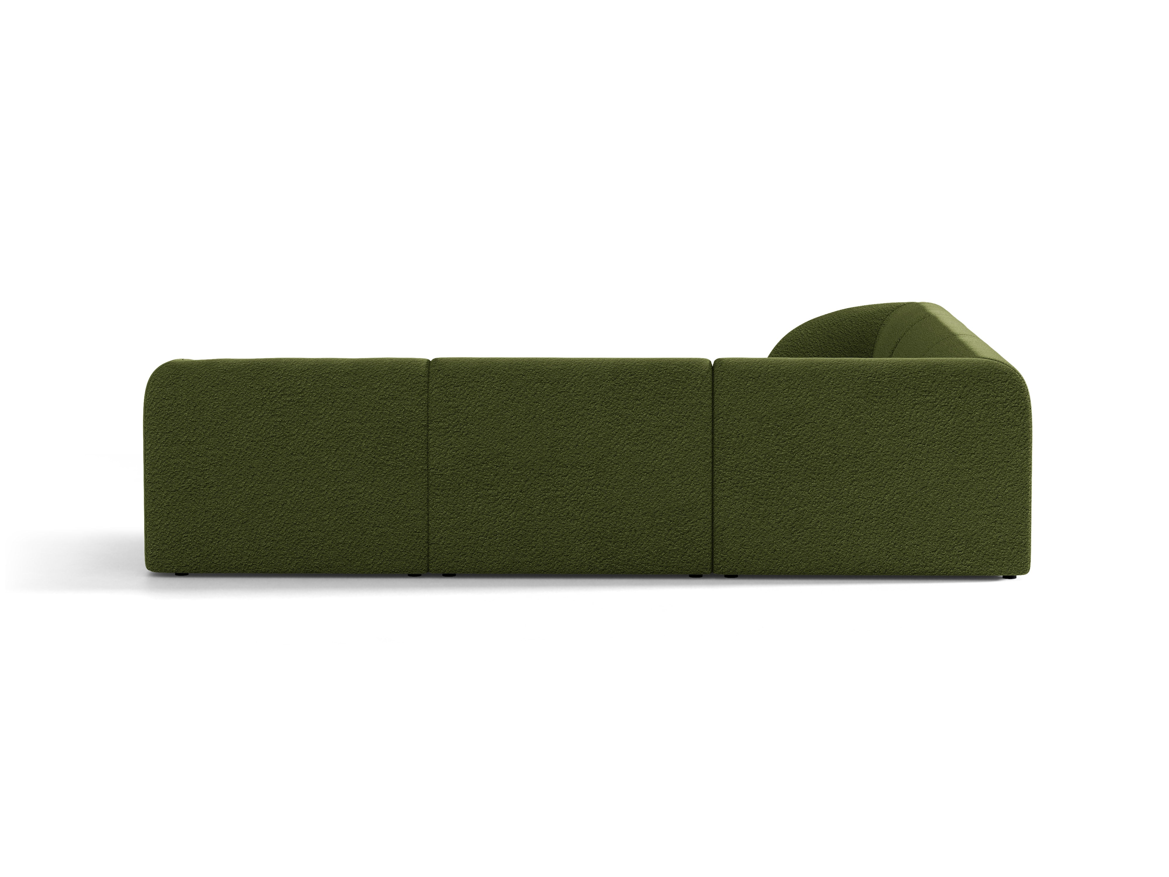 Symmetrisches 5-Sitzer-Sofa MILEY grün Boucle